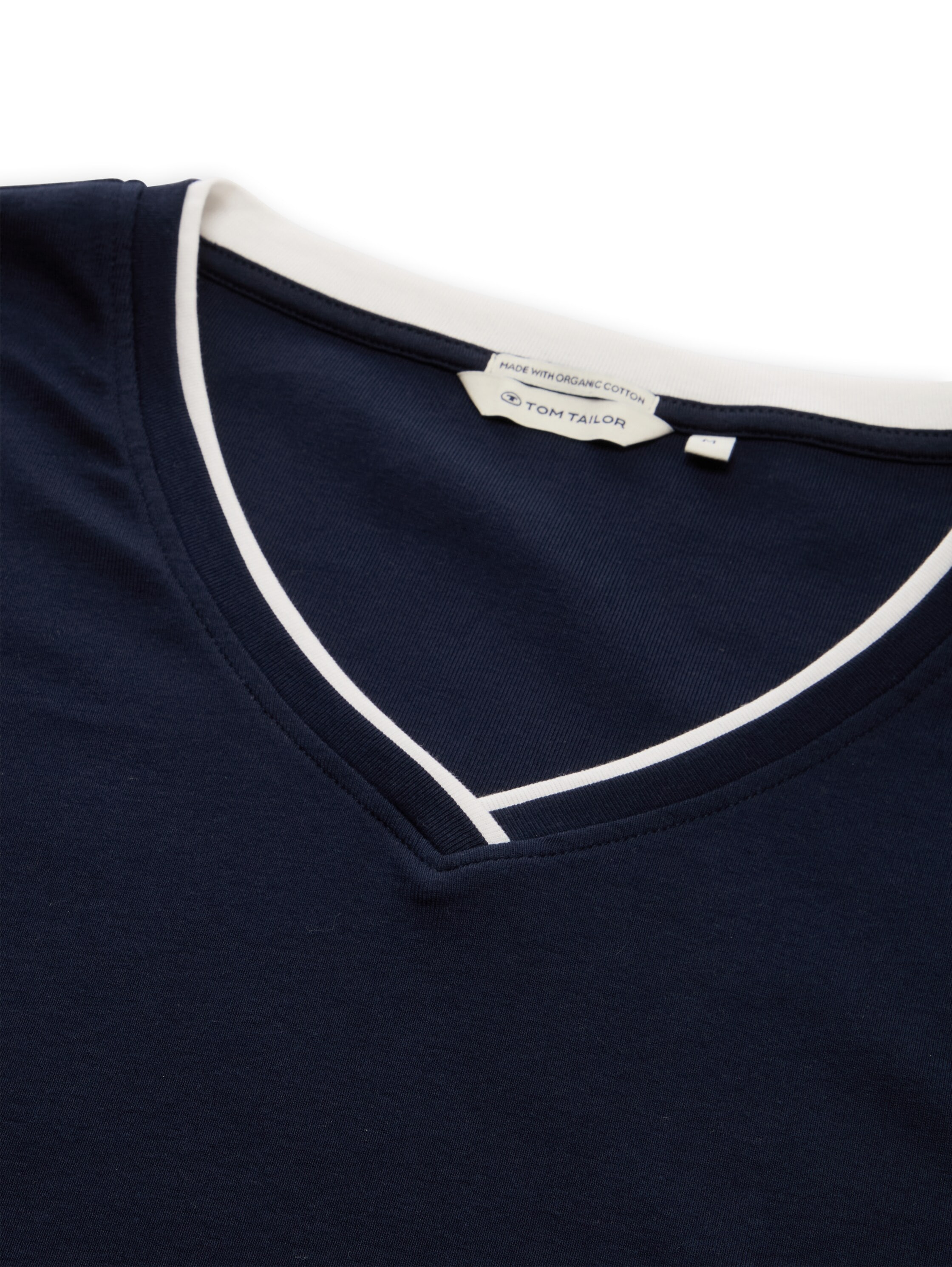 TOM TAILOR T-Shirt mit Kontrast Detail