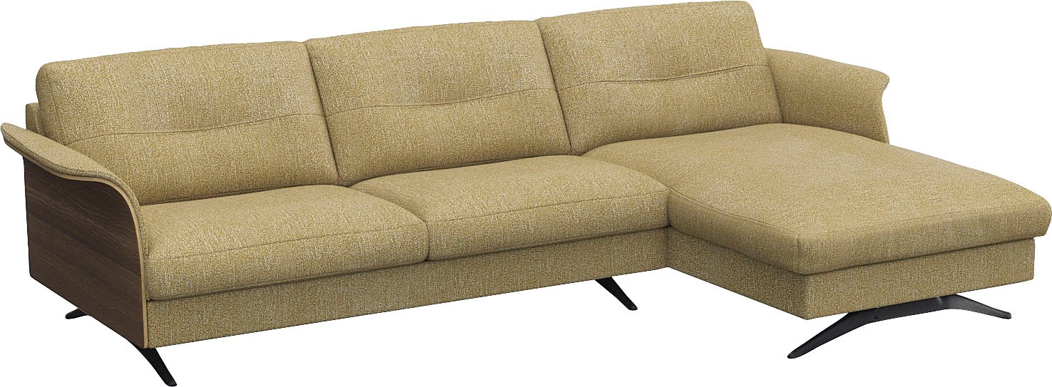 FLEXLUX Ecksofa »Glow, super bequem durch hochwertigem Sitzaufbau mit Federkern, L-Form«, Modernes skandinavisches Design