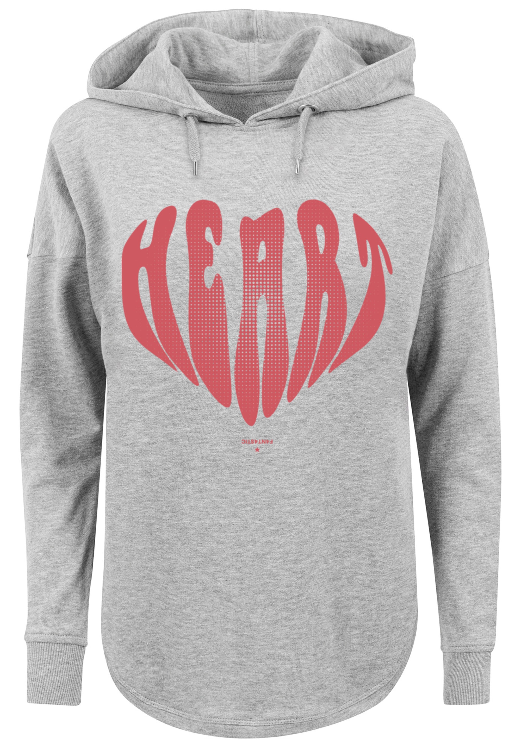 F4NT4STIC Kapuzenpullover »Valentinstag Herz Rot«, Print