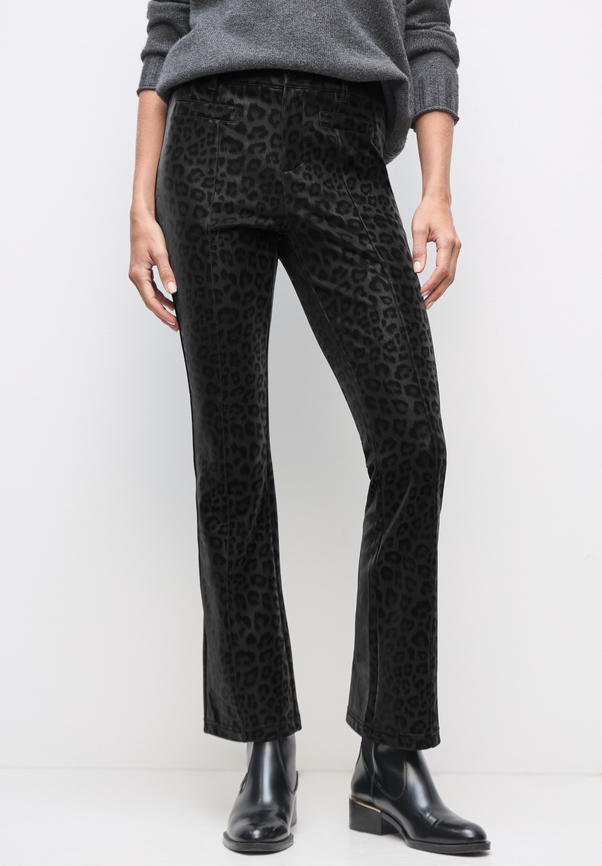 STREET ONE Bootcuthose mit Leo-Muster günstig online kaufen