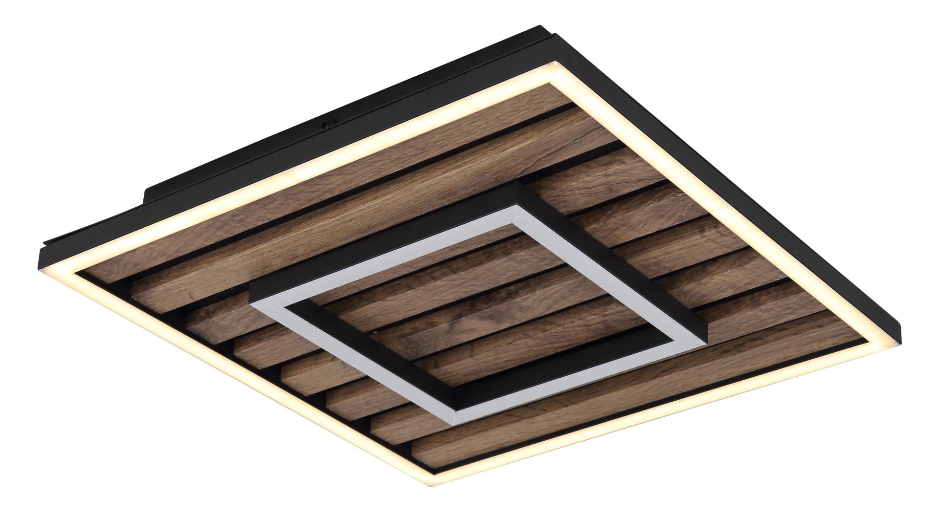 GLOBO LIGHTING LED Deckenleuchte »WOODY«, 1 flammig, Leuchtmittel LED-Modul | LED fest integriert, Memoryfunktion, die deine bevorzugte Einstellung speichert