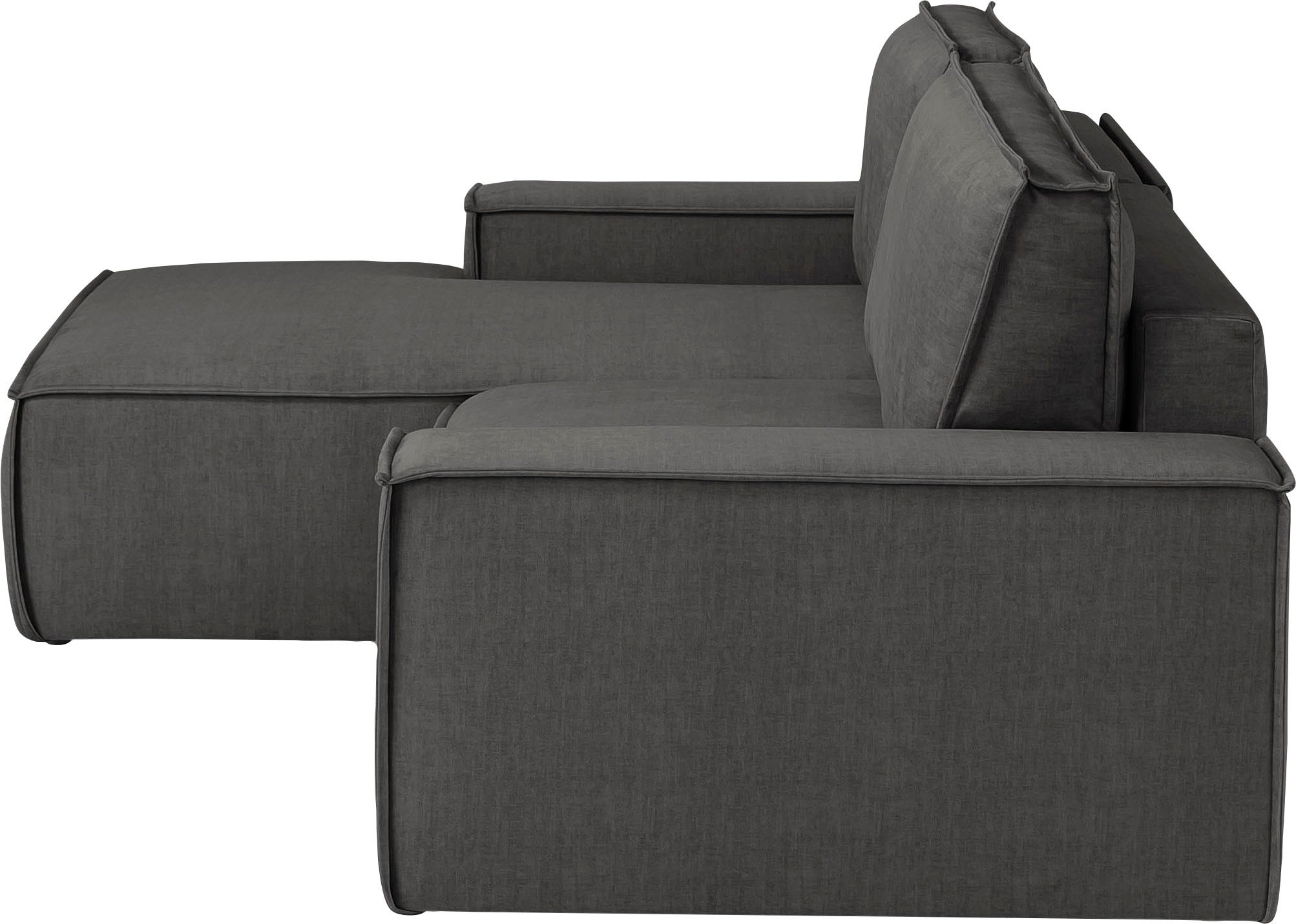 Ecksofa SHERWOOD Schlafsofa, mit Bettkasten, Cord-Bezug