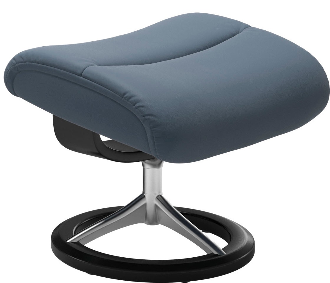 Thumbnail - Stressless "View" Set, Relaxsessel mit Hocker, mit Signature Base, Größe S,Gestell Schwarz