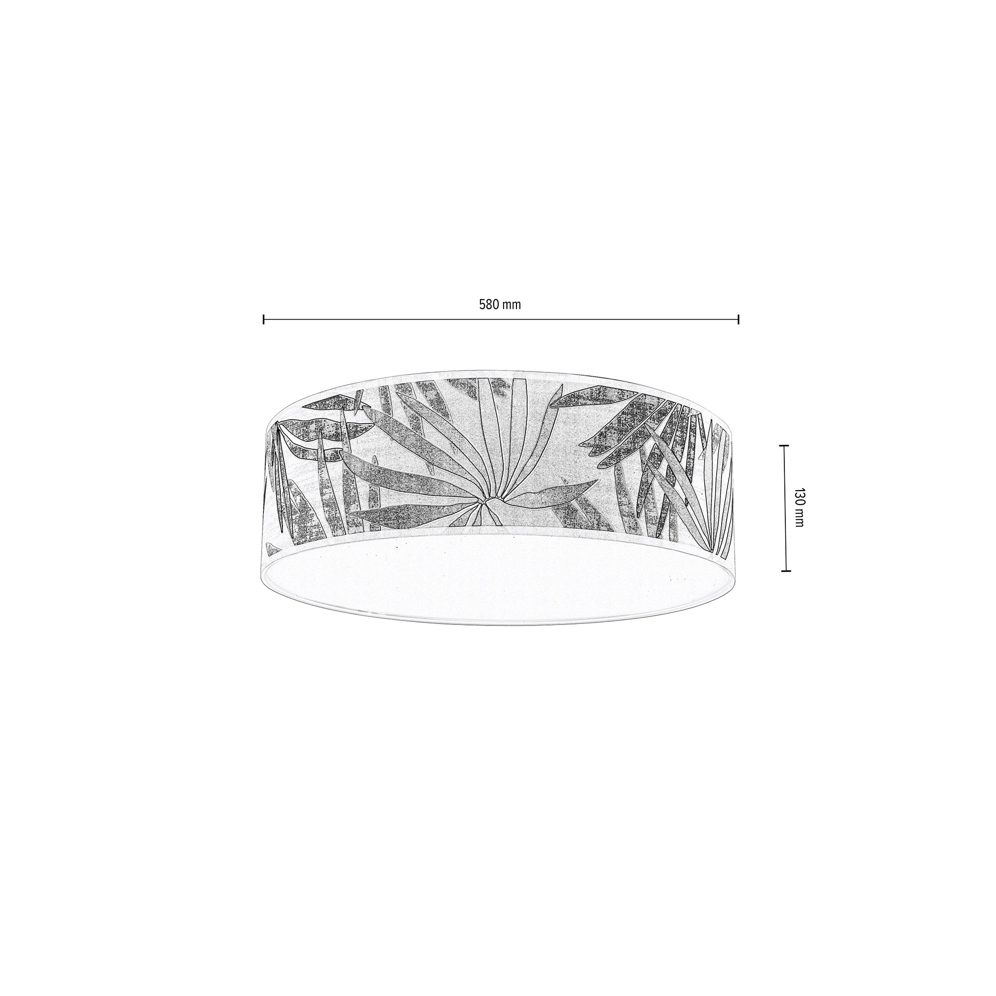 BRITOP LIGHTING Deckenleuchte »HOJA«, 4 flammig, Leuchtmittel E27 | ohne Leuchtmittel, Lampenschirm befestigt an Magneten, laminierte Tapete mit Acrylblende