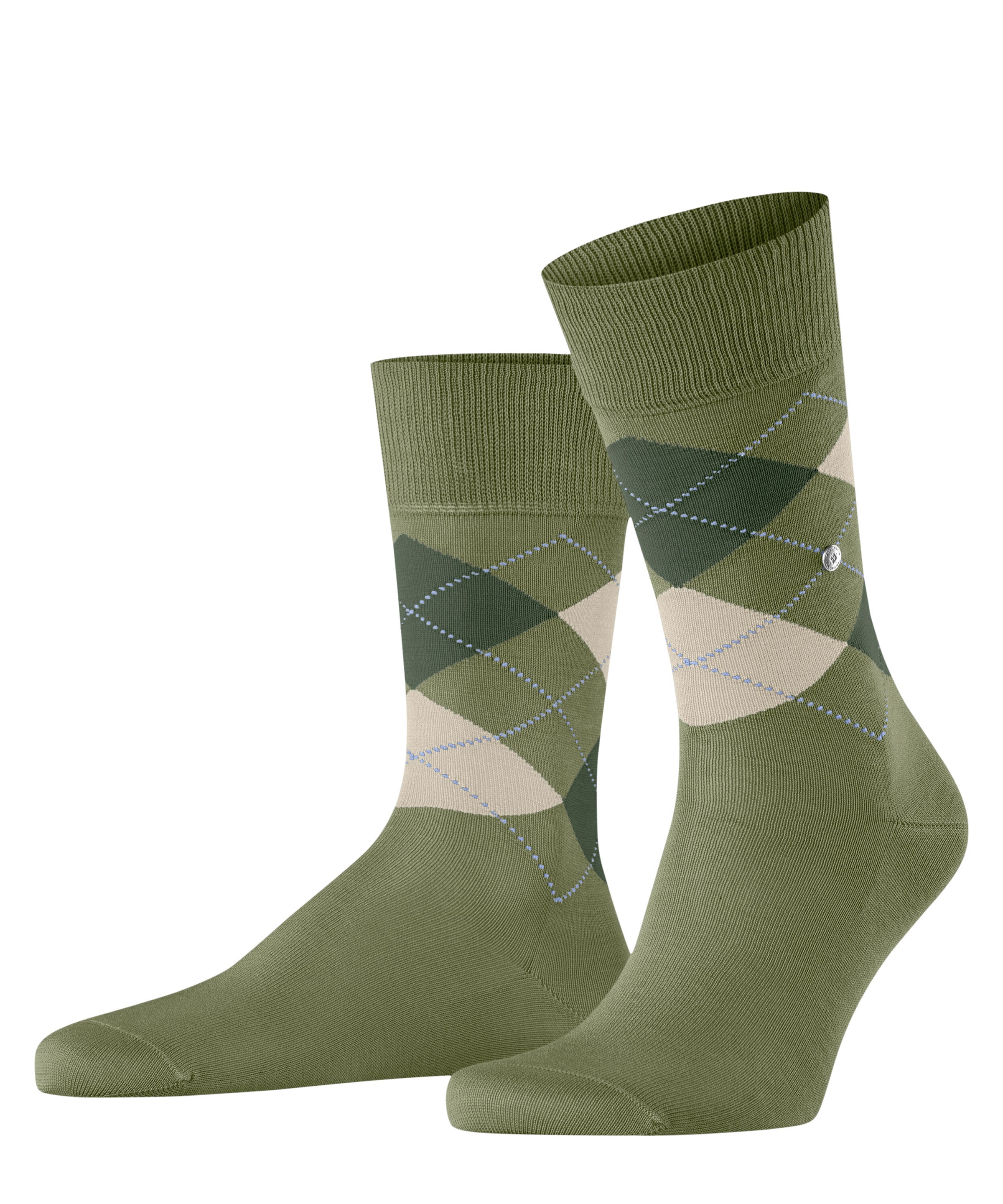 Burlington "Manchester" Einheitsgröße 40-46, Argyle-Muster, Burlington-Clip