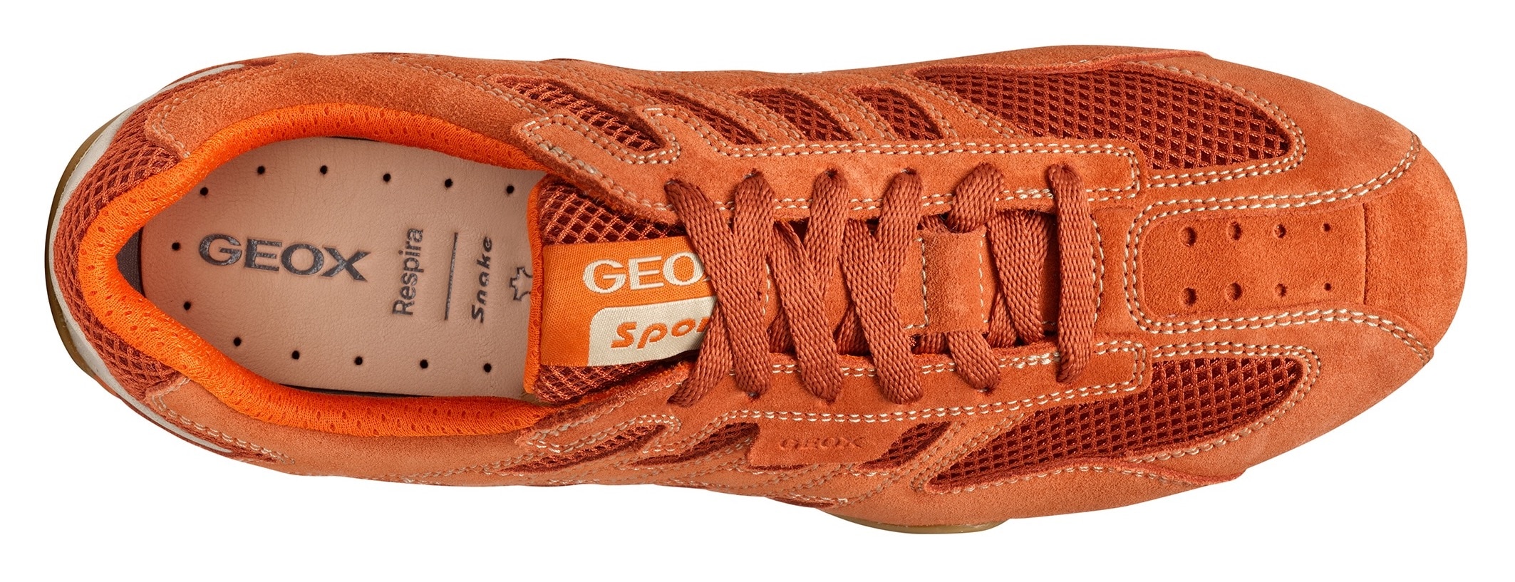 Geox Sneaker »U SNAKE ORIGINAL«, Schnürschuh, Freizeitschuh, Trekking Sneaker mit Lederinnensohle