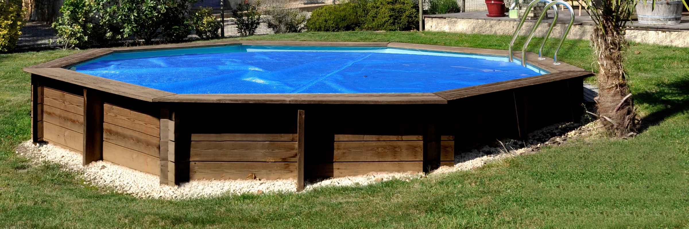 Gre Solarabdeckplane, Sommerabdeckung für Pool Lili2, Ø: 237 cm
