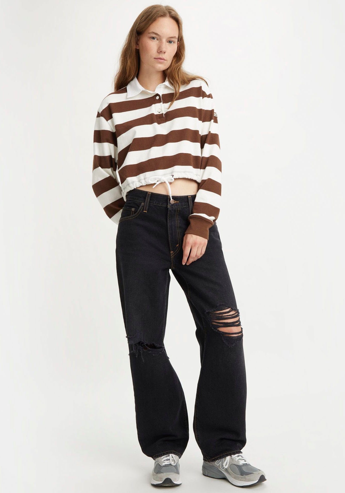 Levi's® Dad-Jeans »BAGGY DAD«, im Baggy Style mit Destroyed Effekten