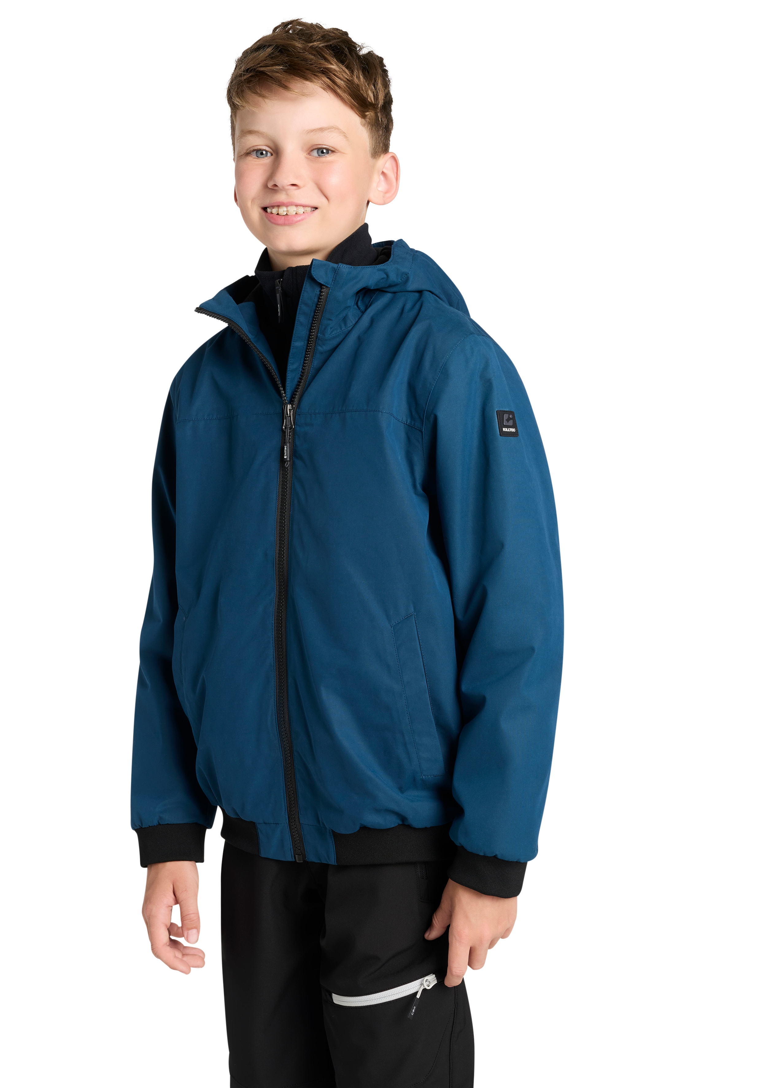 Killtec Regenjacke "KOS 153 BYS JCKT OT" mit wärmendem Futter, wasserabweisend, winddicht, normale Länge