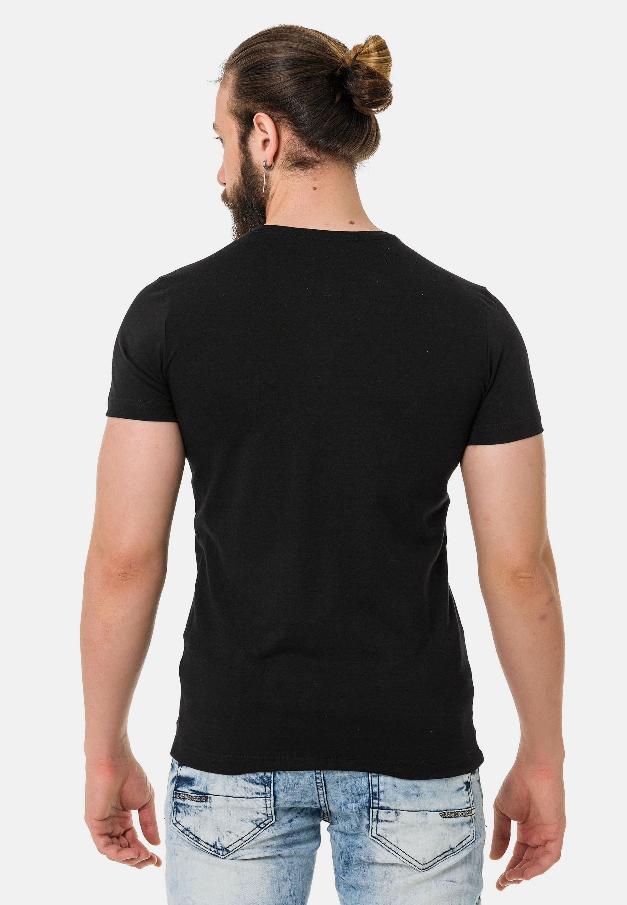 Thumbnail - Cipo & Baxx T-Shirt "T-Shirt", extravaganter Marken-Schriftzug