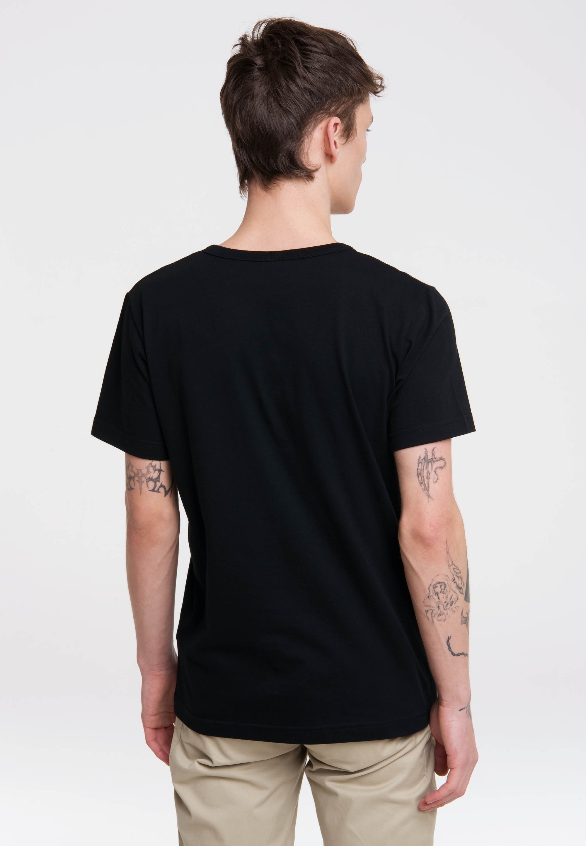 T-Shirt LOGOSHIRT "Atari Logo", Herren, Gr. 5XL, schwarz, 100% Baumwolle, bedruckt, normal, Rundhals, Shirts T-Shirt, mit Atari-Logo 3