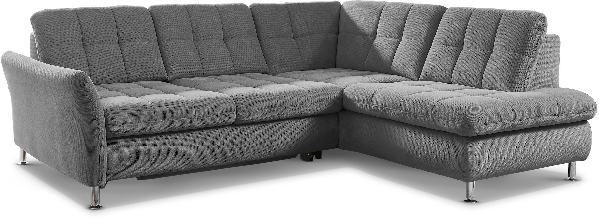 Die PlanBar Ecksofa »MP-IN20016 L-Form mit Federkern-Polsterung«, wahlweise mit Kopfstützen und Bettfunktion, mit Federkern-Polsterung