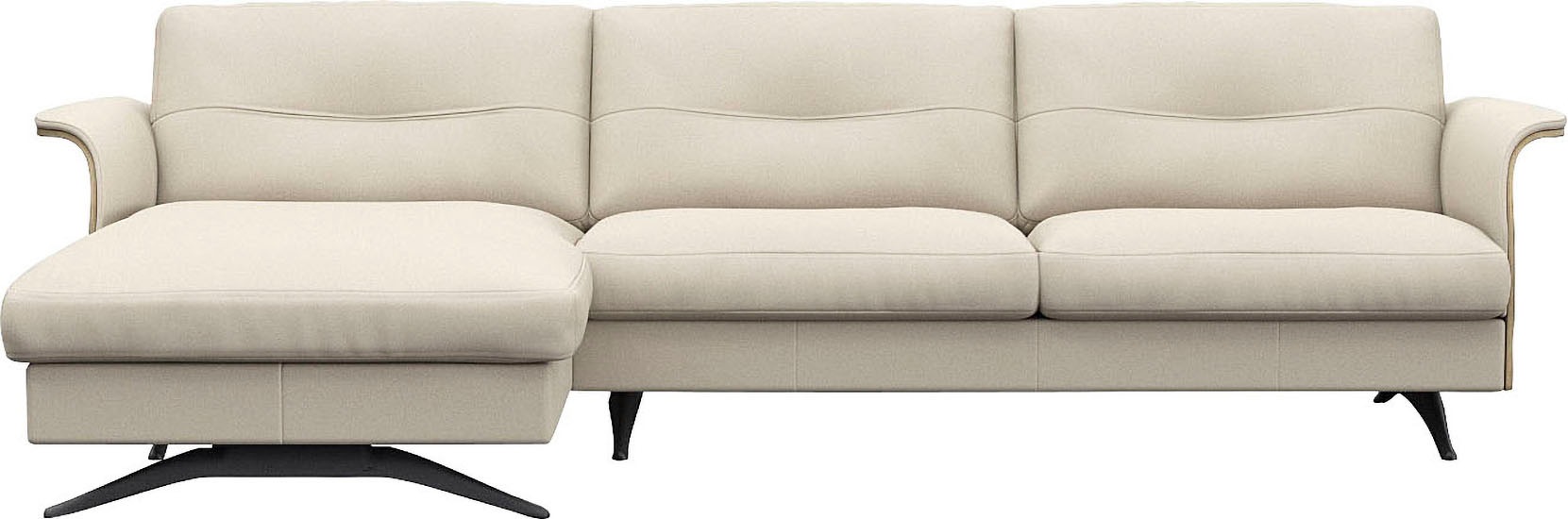 FLEXLUX Ecksofa "Glow, super bequem durch hochwertigem Sitzaufbau mit Feder günstig online kaufen