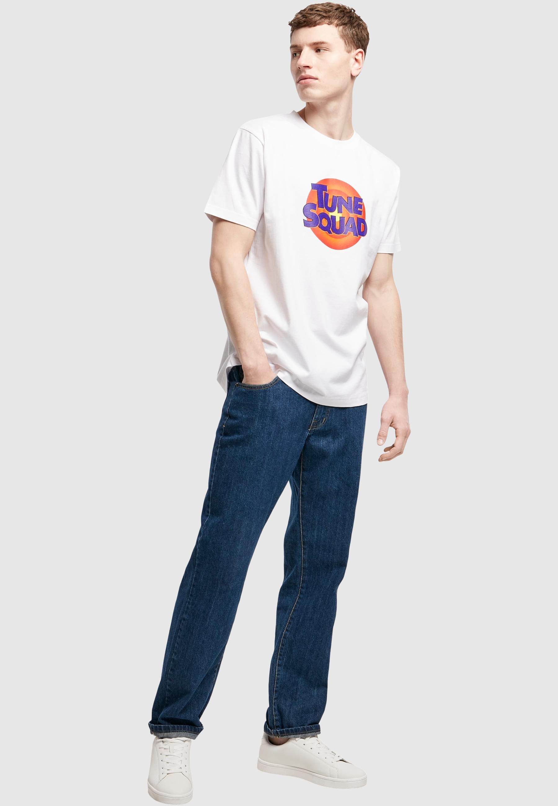 MisterTee Kurzarmshirt »MisterTee Herren Space Jam Tune Squad Logo Tee«, (1 tlg.)