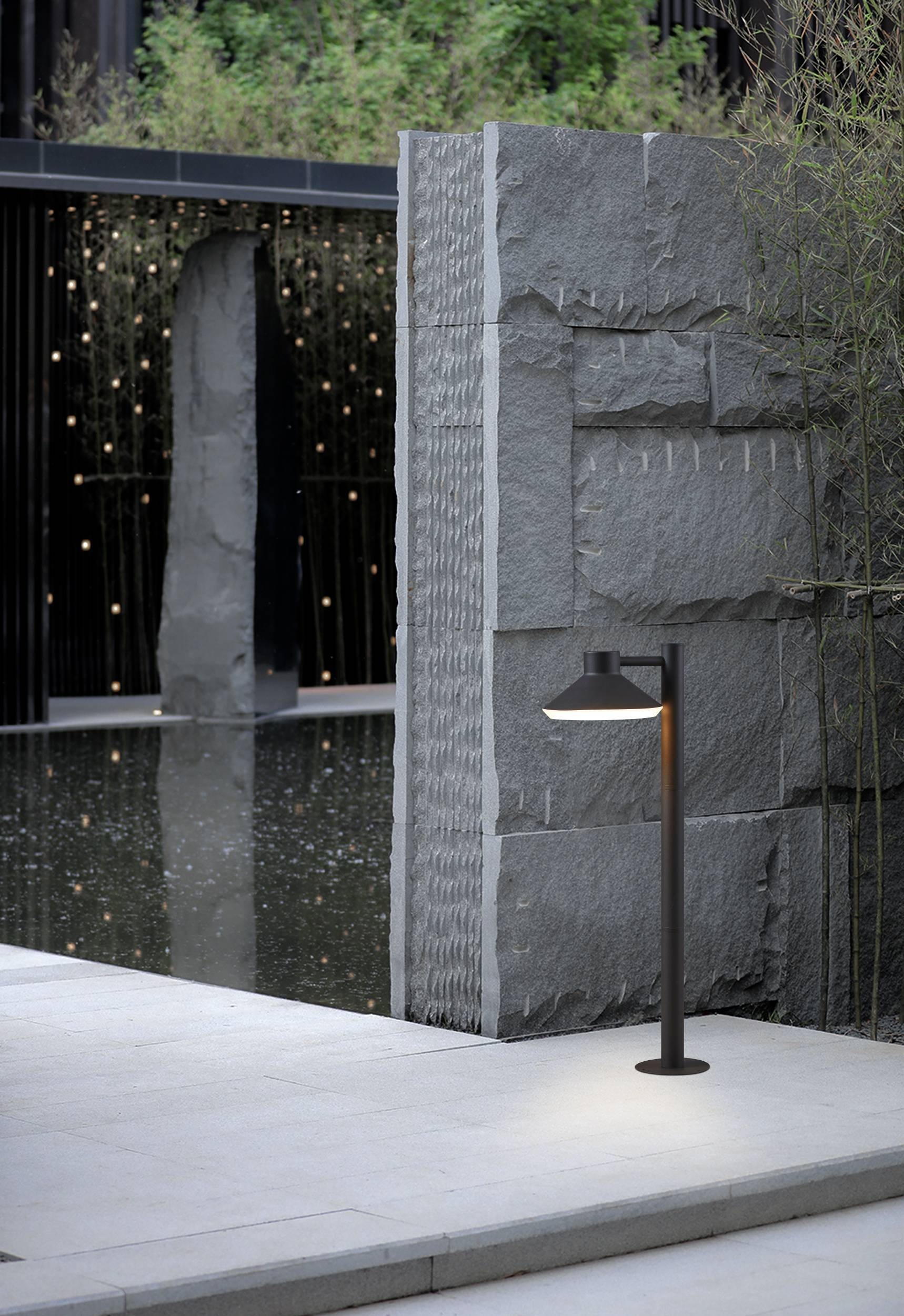 EGLO Sockelleuchte "Ninnarella Stehlampe, Außenlampe, Metall und Kunststoff günstig online kaufen