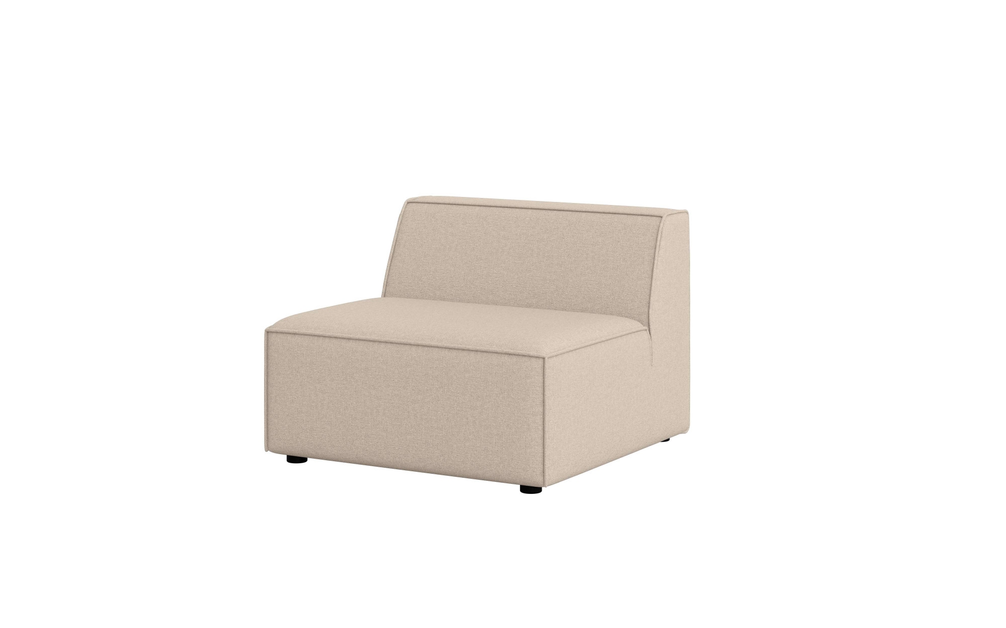 OTTO home Sessel »Bequemer Sessel Cavan, Maße B/T/H: 90/90/72 cm« ohne Armlehne, mit Wellenunterfederung, auch in Bouclé