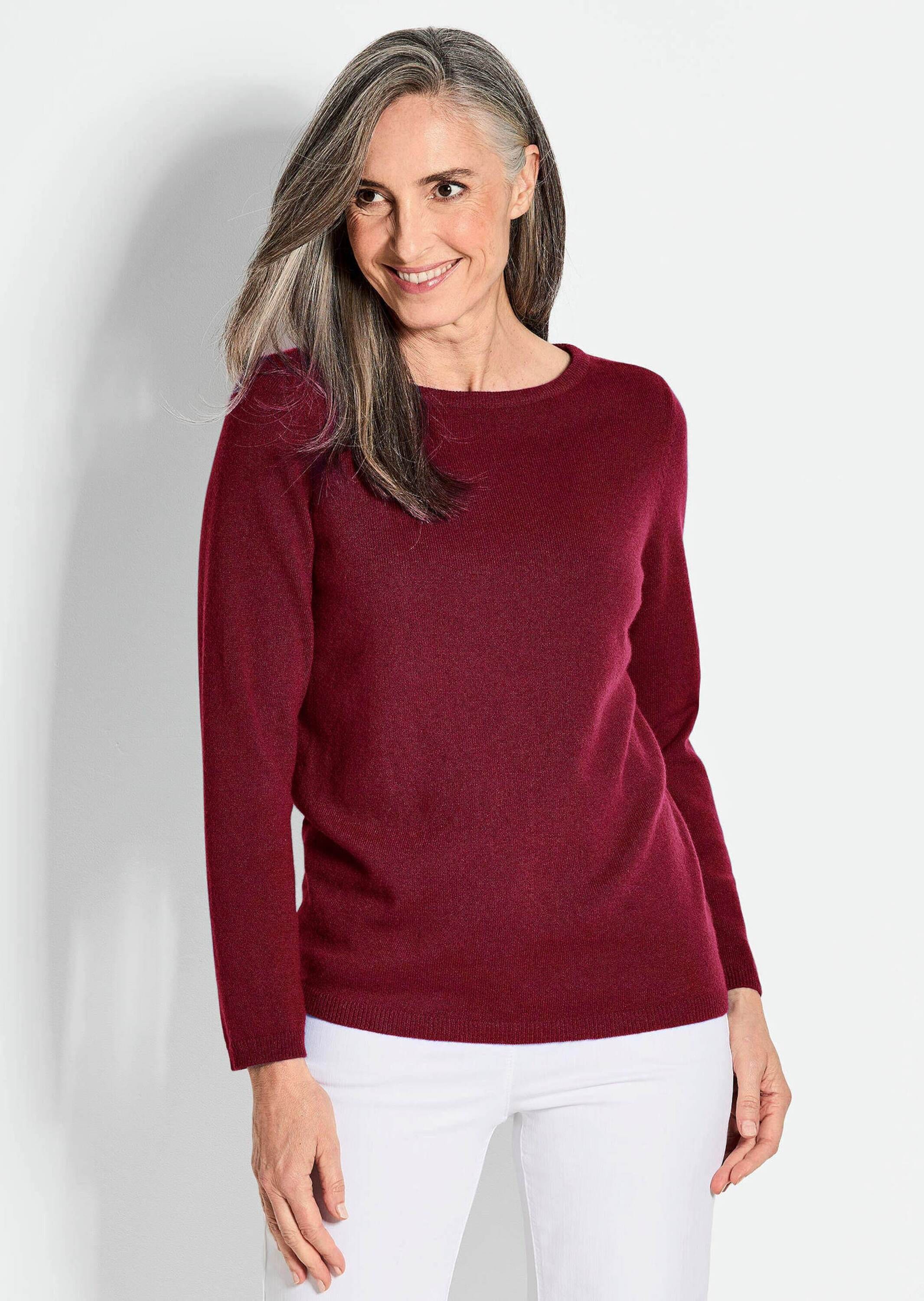 GOLDNER Strickpullover »Kaschmirpullover Kaschmirpullover mit U-Boot Ausschnitt«