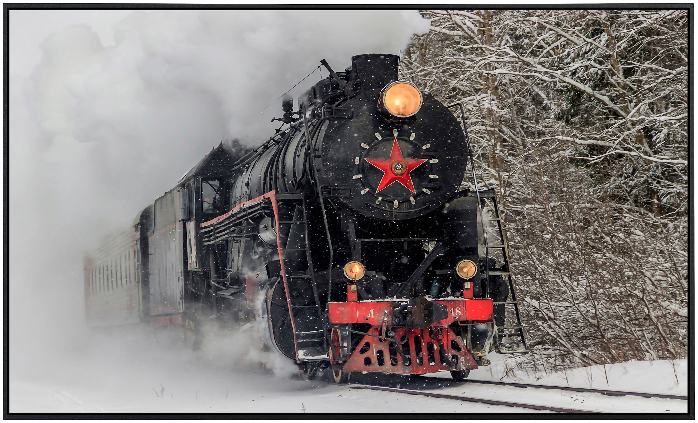 Papermoon Infrarotheizung »Alte Dampflokomotive«, sehr angenehme Strahlungswärme