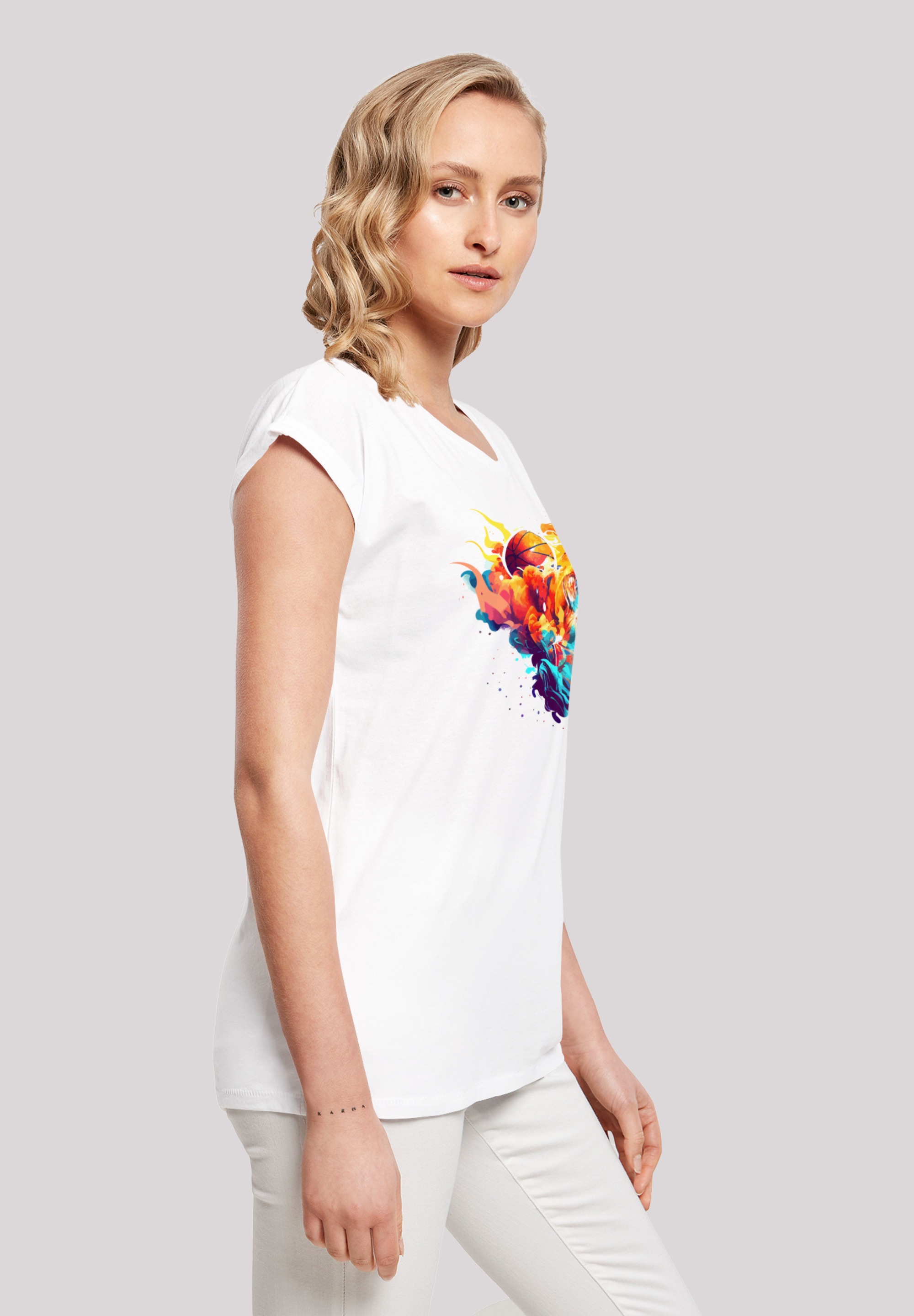 F4NT4STIC T-Shirt »Basketball Sport Player SHORT SLEEVE«, Print