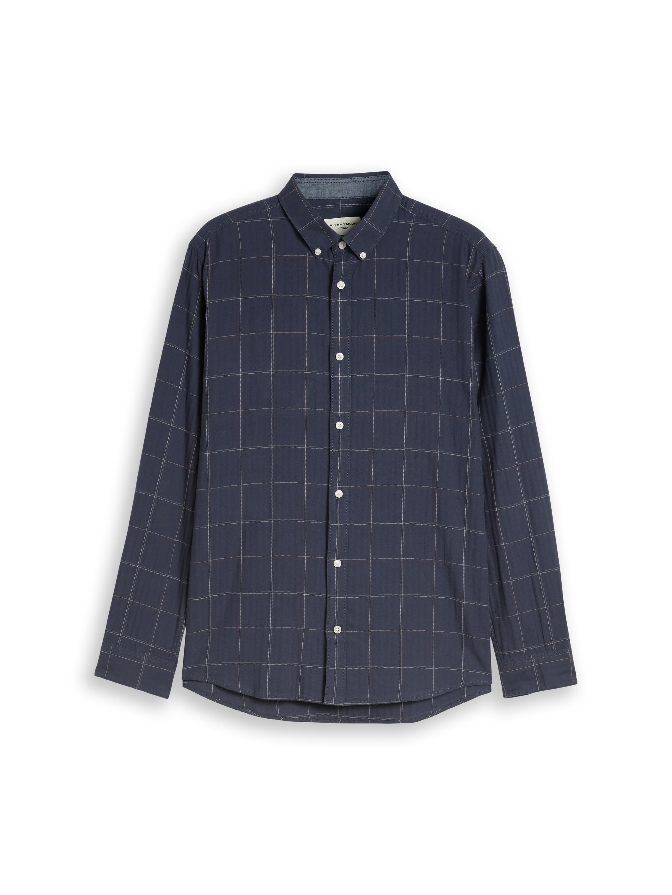 TOM TAILOR Karohemd Langarmhemd mit Button-Down-Kragen