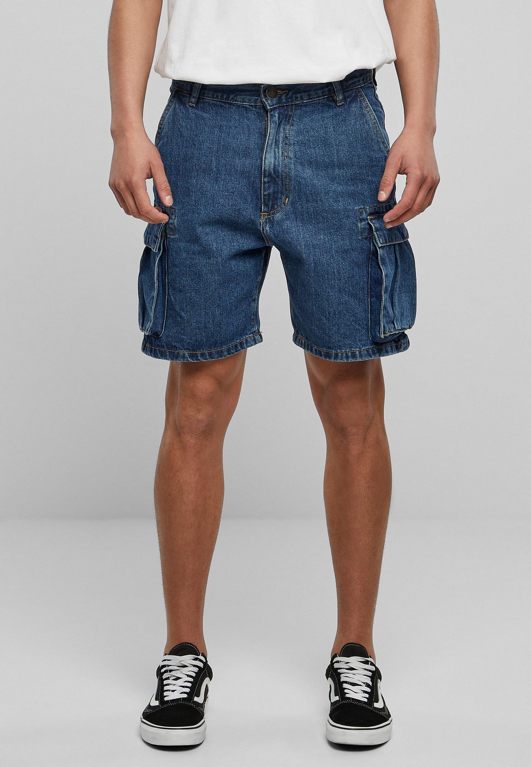 URBAN CLASSICS Cargoshorts »Urban Classics Herren Organic Denim Cargo Shorts«, (1 tlg.)