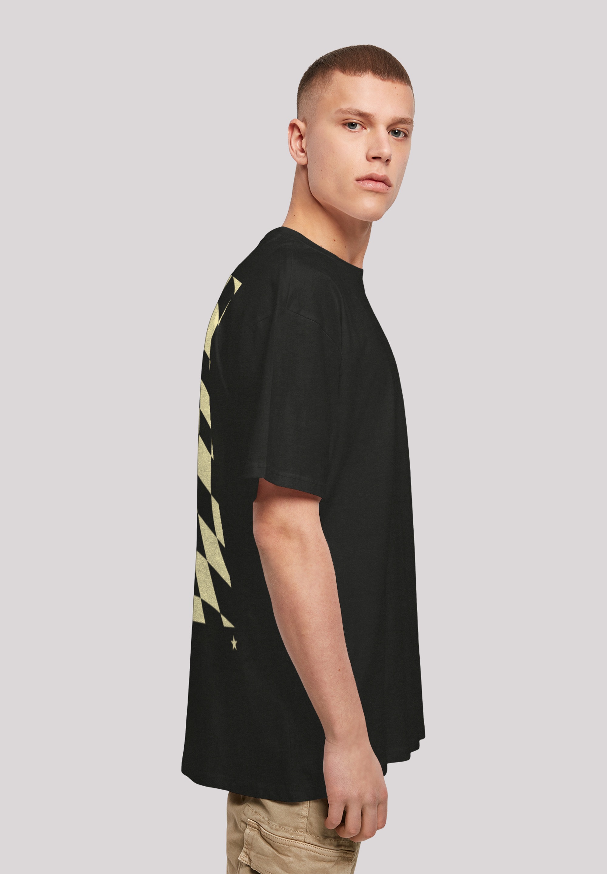 F4NT4STIC T-Shirt »Wavy Schach Muster«, Print