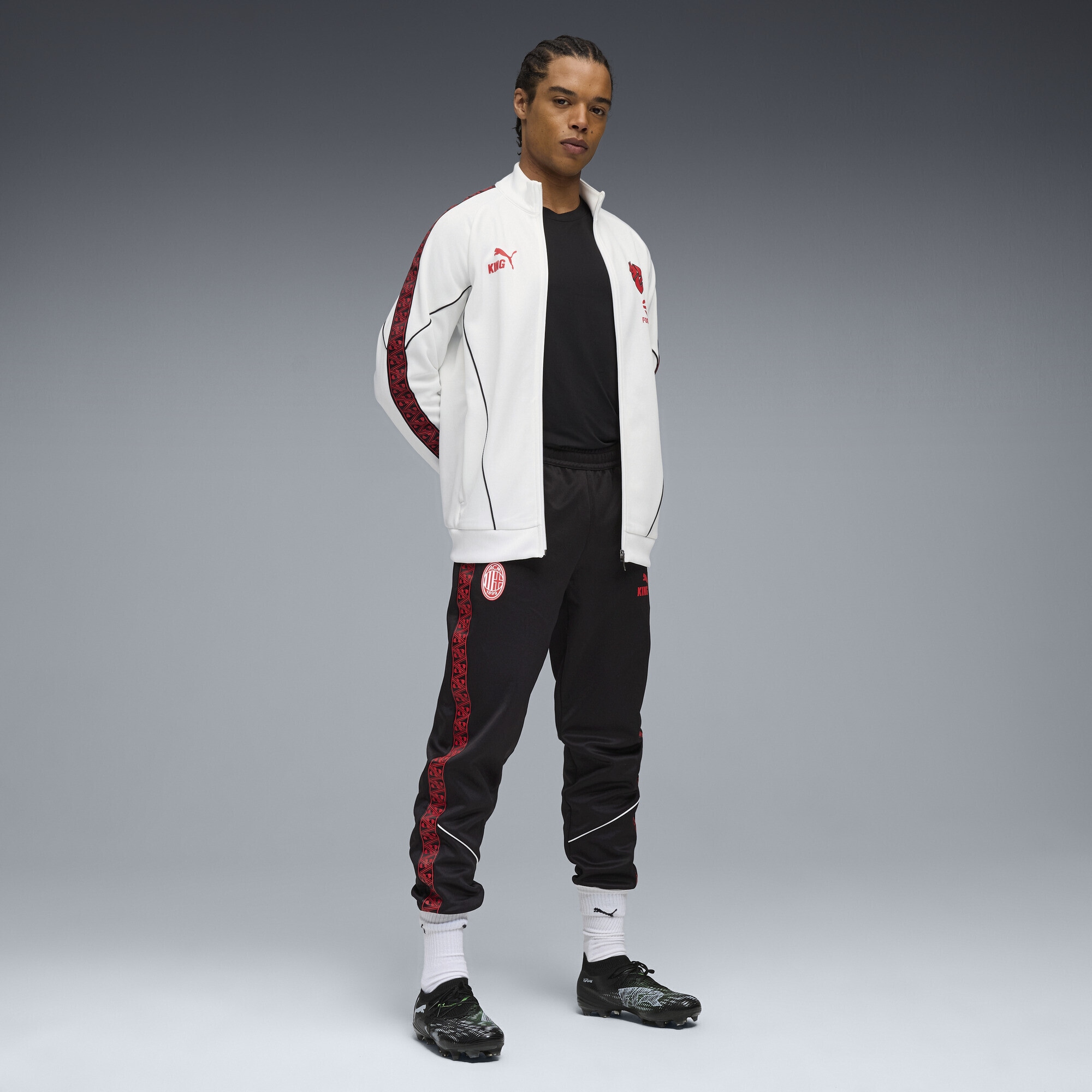 PUMA Sweatjacke »AC Milan KING Anthem Jacke Herren«