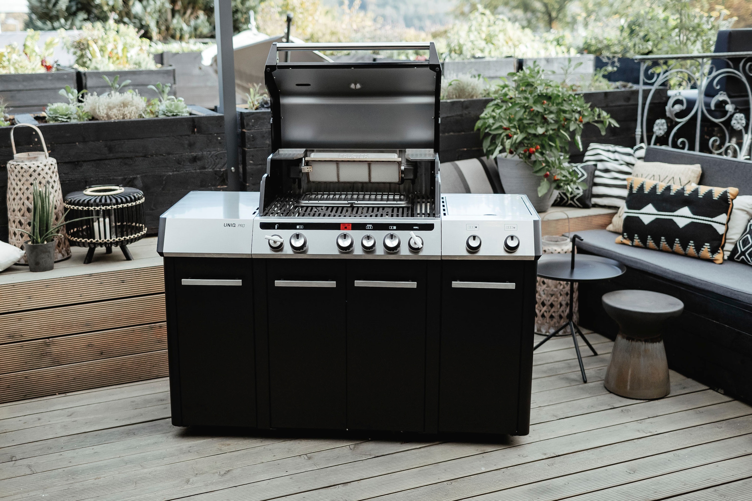 Enders® Gasgrill »UNIQ PRO 3 IK KITCHEN CRUSTER«, BxH: 150,5x120,6 cm