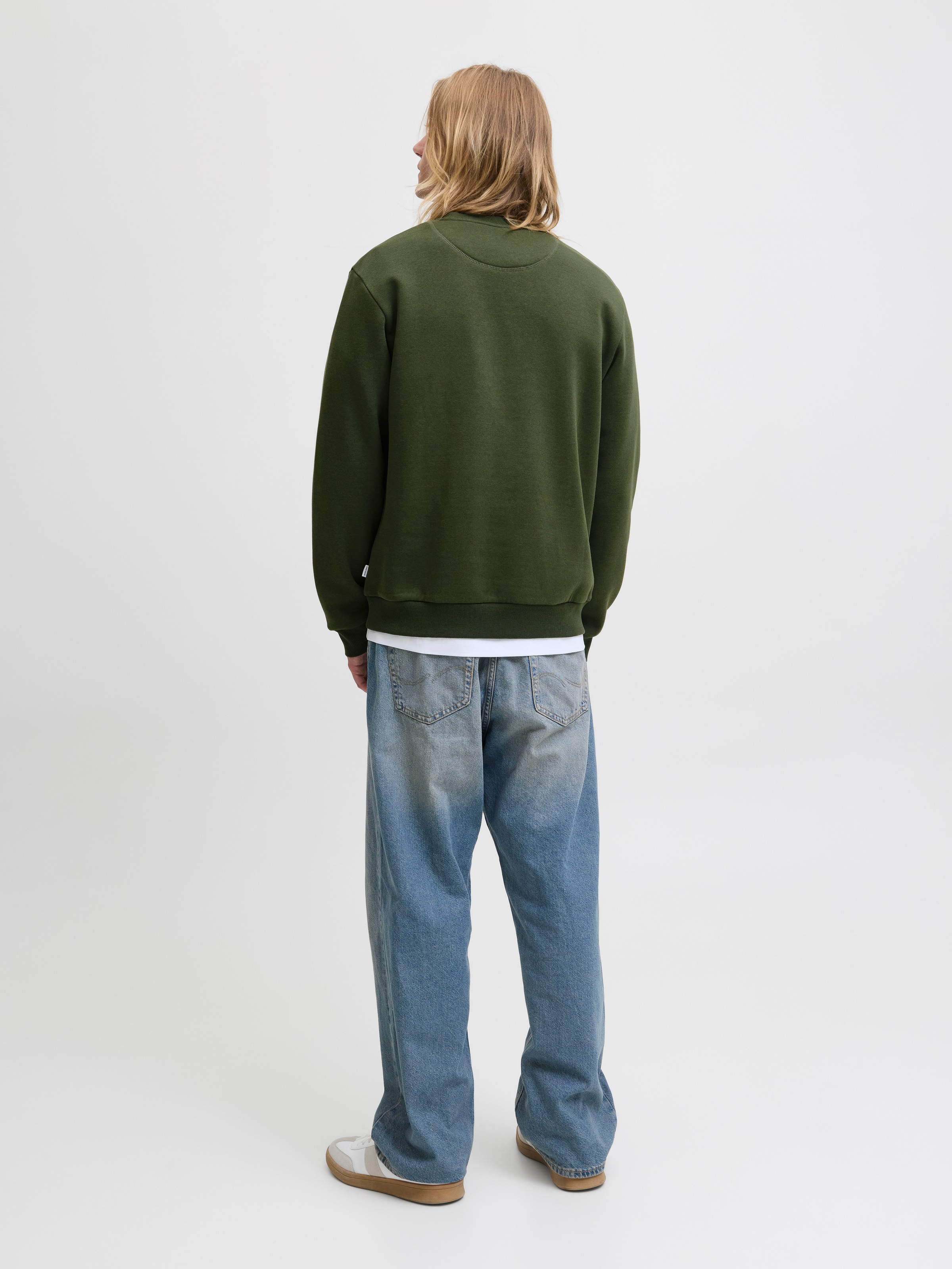 Jack & Jones Sweatshirt »JJEBRADLEY mit Rippbündchen für Alltag und Freizeit«, mit Rippbündchen