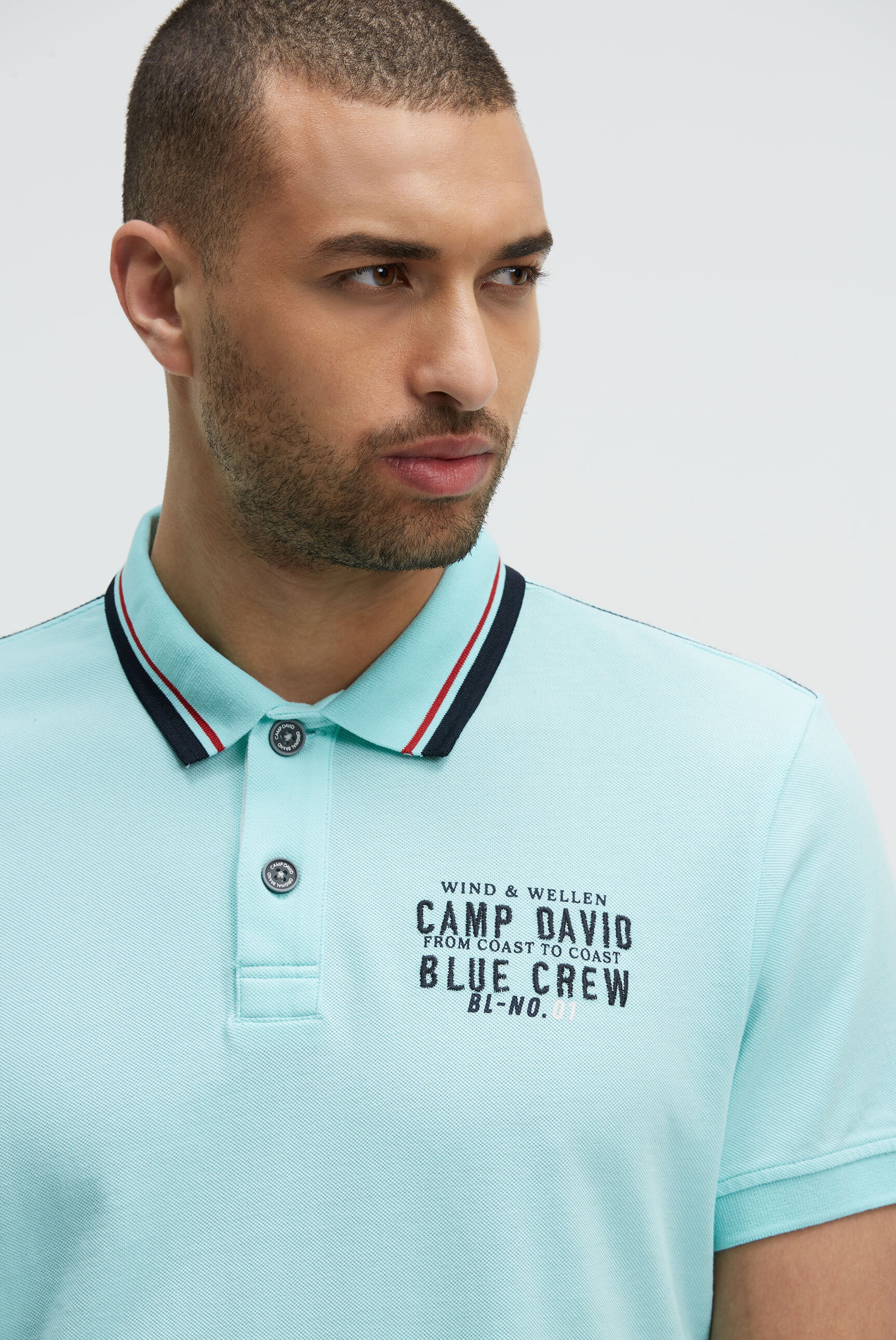 CAMP DAVID Poloshirt aus Baumwolle