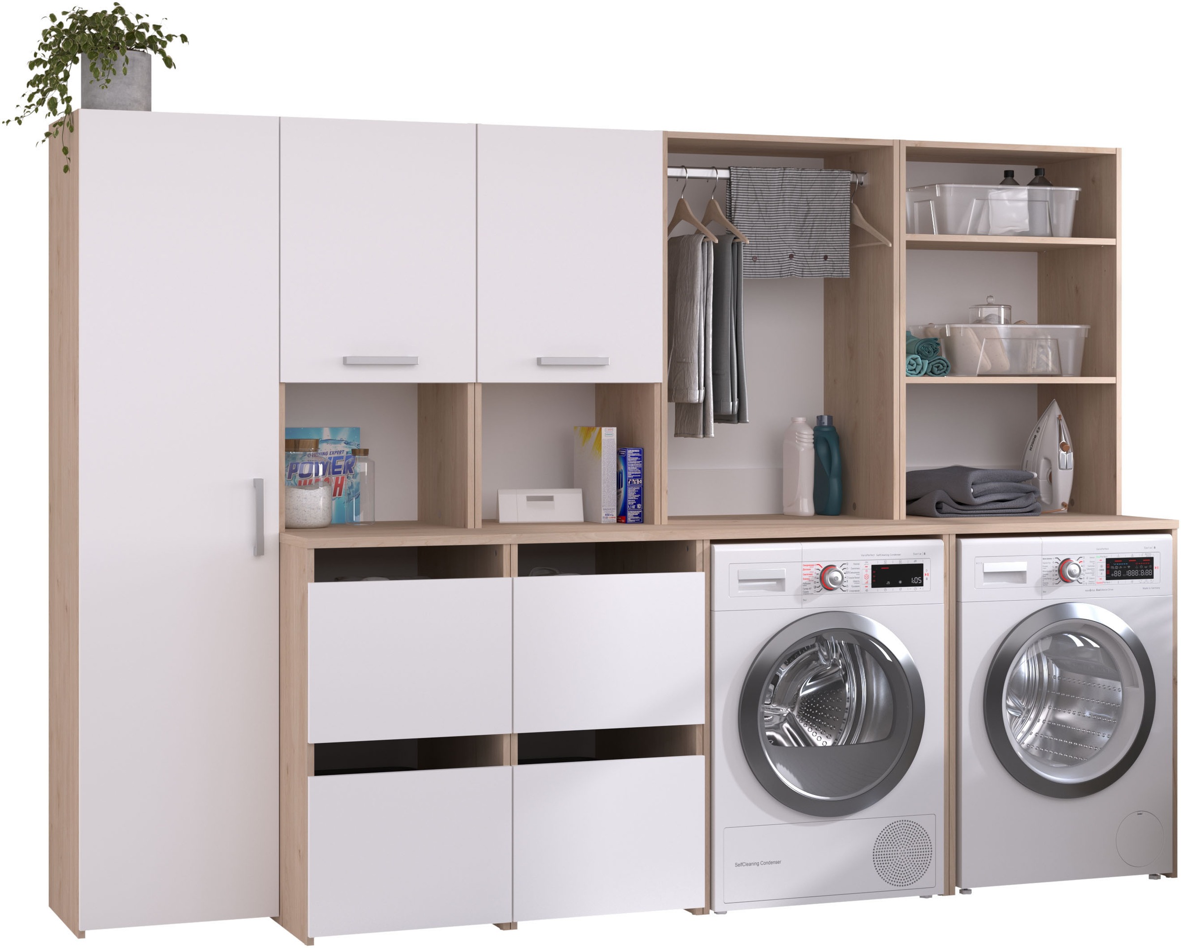 Parisot Mehrzweckschrank-Set "Laundry 1" Komplett-Set, 4 Stk. tlg. günstig online kaufen