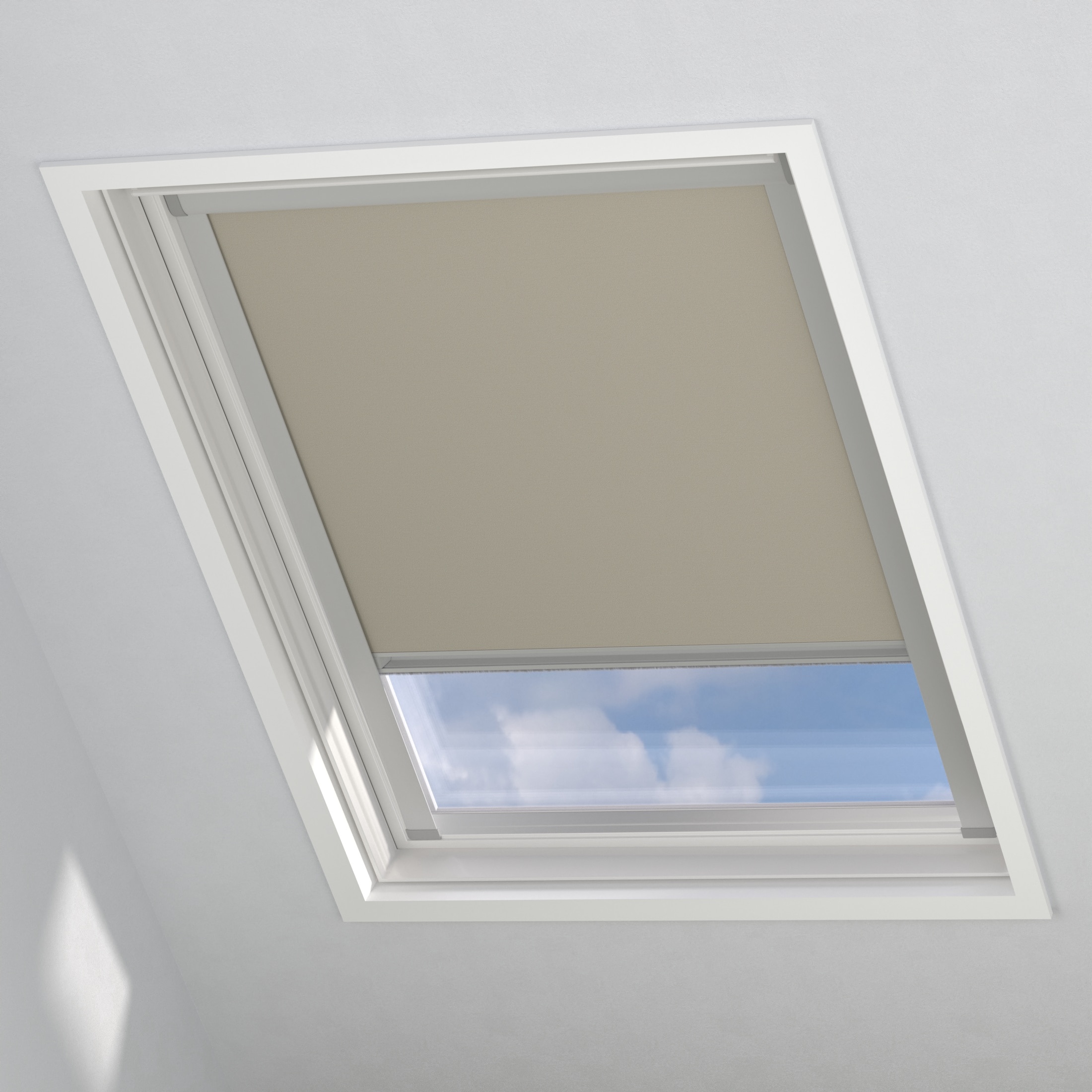 my home Verdunklungsrollo "Sky-Dachfensterrollo" verdunkelnd energiesparend mit Bohren in Führungsschienen mit Kassette und Seitenprofilen