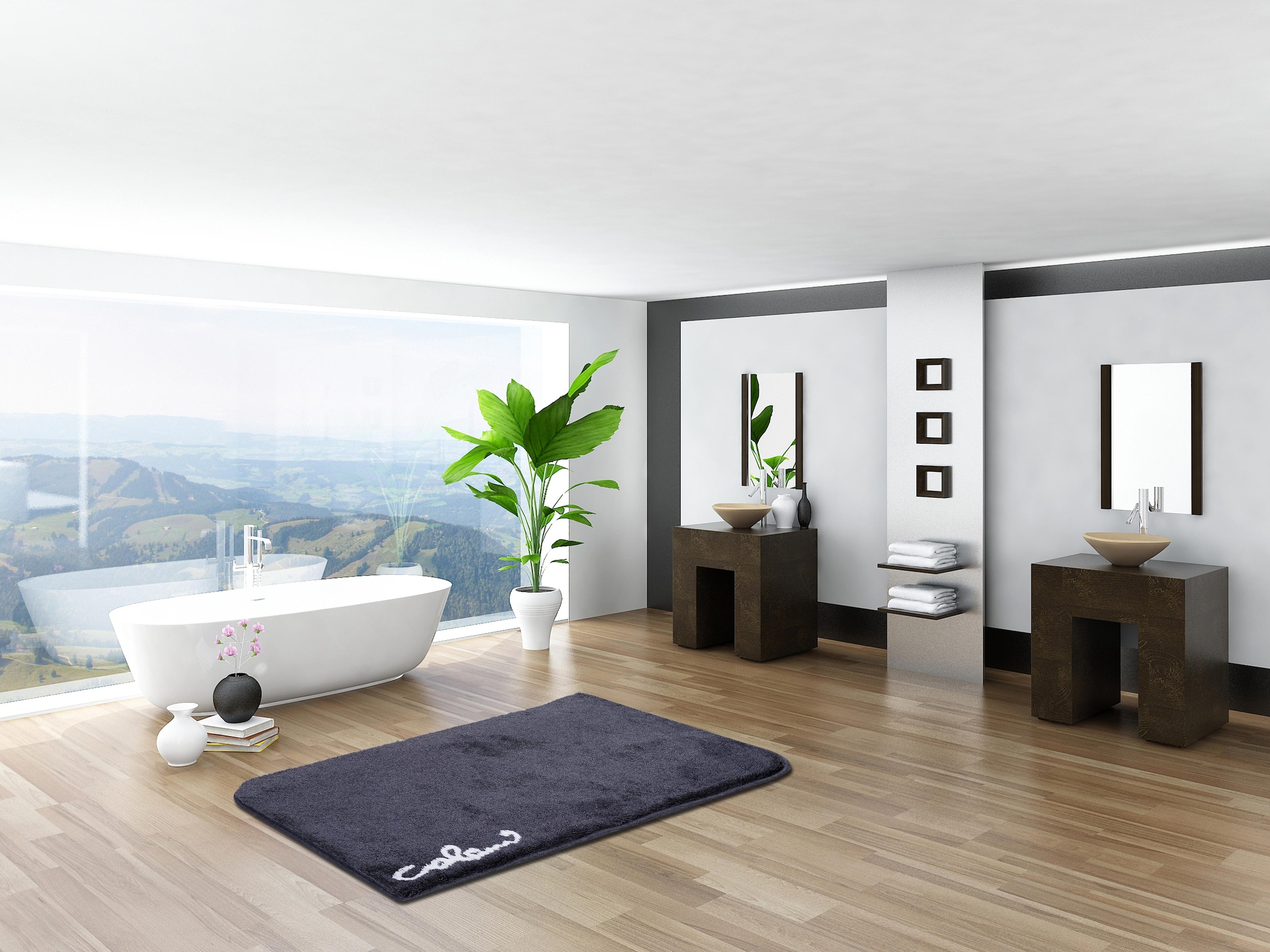 Colani Badematte »Colani 40«, rutschhemmend beschichtet, fußbodenheizungsgeeignet