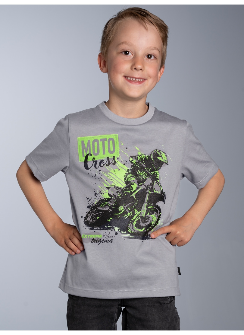 Trigema T-Shirt "TRIGEMA T-Shirt mit Printmotiv "Moto Cross"" 1