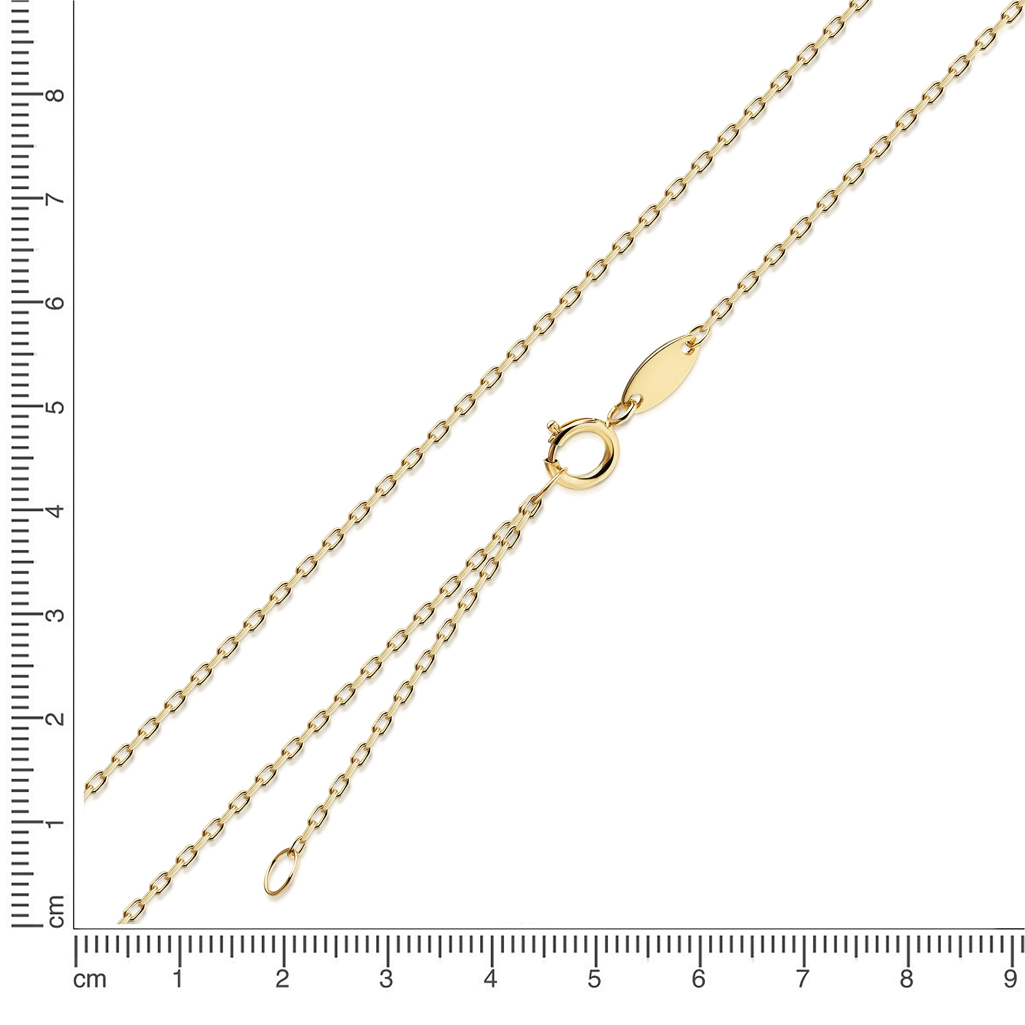 Fascination by Ellen K. Collierkettchen »585/- Gelbgold Ankerkette 45/42 cm«