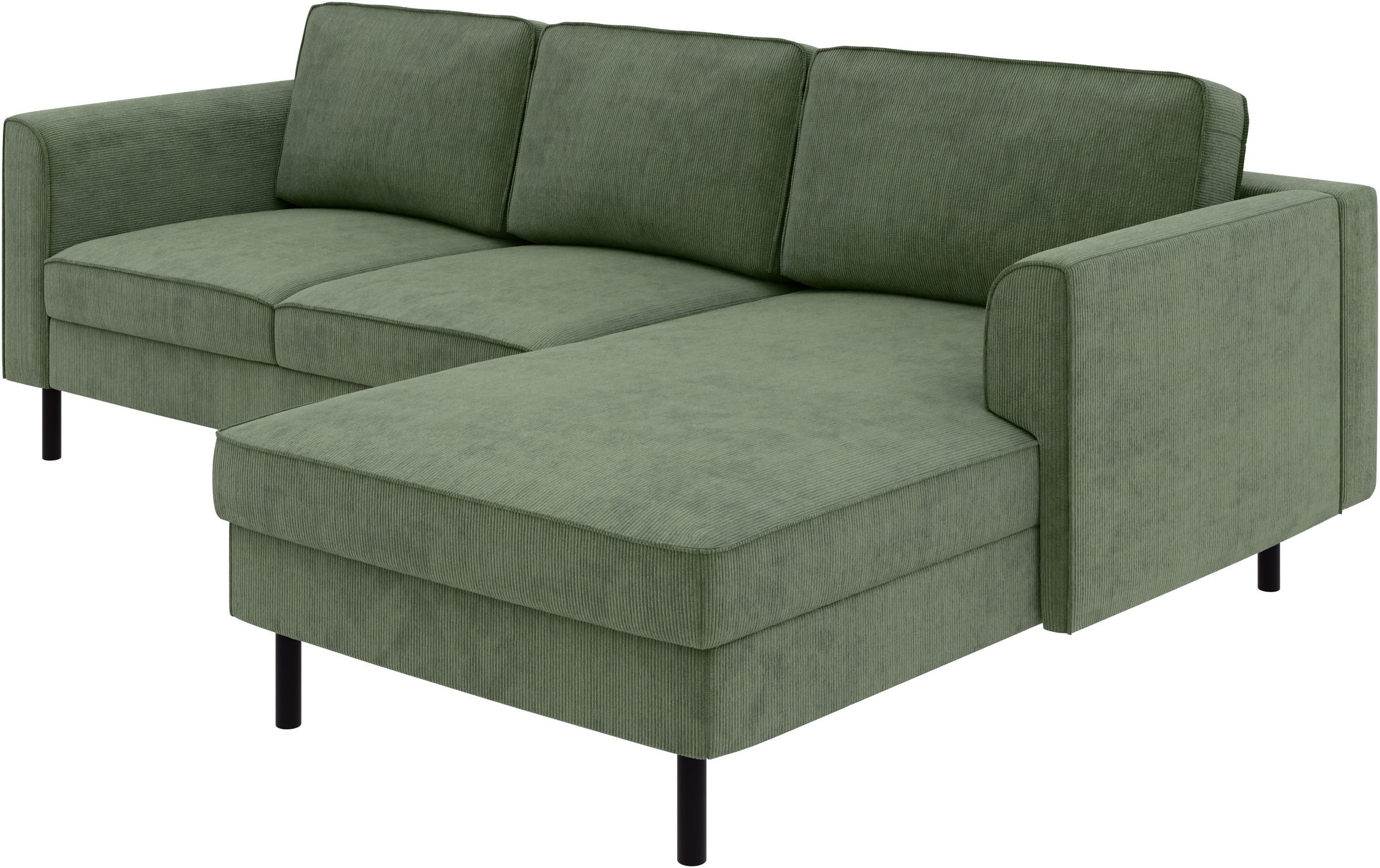 Home affaire Ecksofa »Booster Couch wahlweise mit Schlaffunktion und Bettkasten-auch in Cord«, Recamiere beidseitig montierbar, Sofa in L-Form, 232 cm