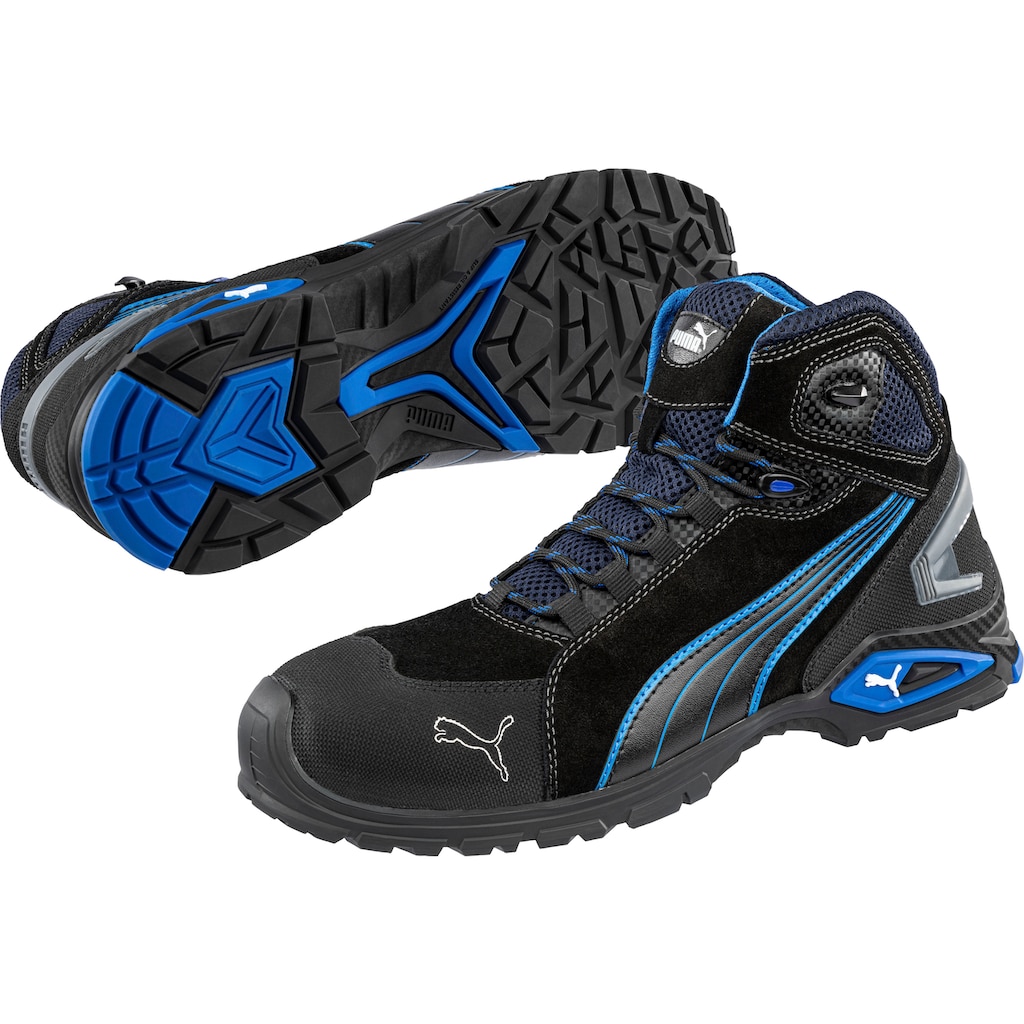 PUMA Safety Sicherheitsstiefel »Rio Black Mid«, Sicherheitsklasse S3L FO SR, evercushion® RELIEF“ Premium-Einlegesohle