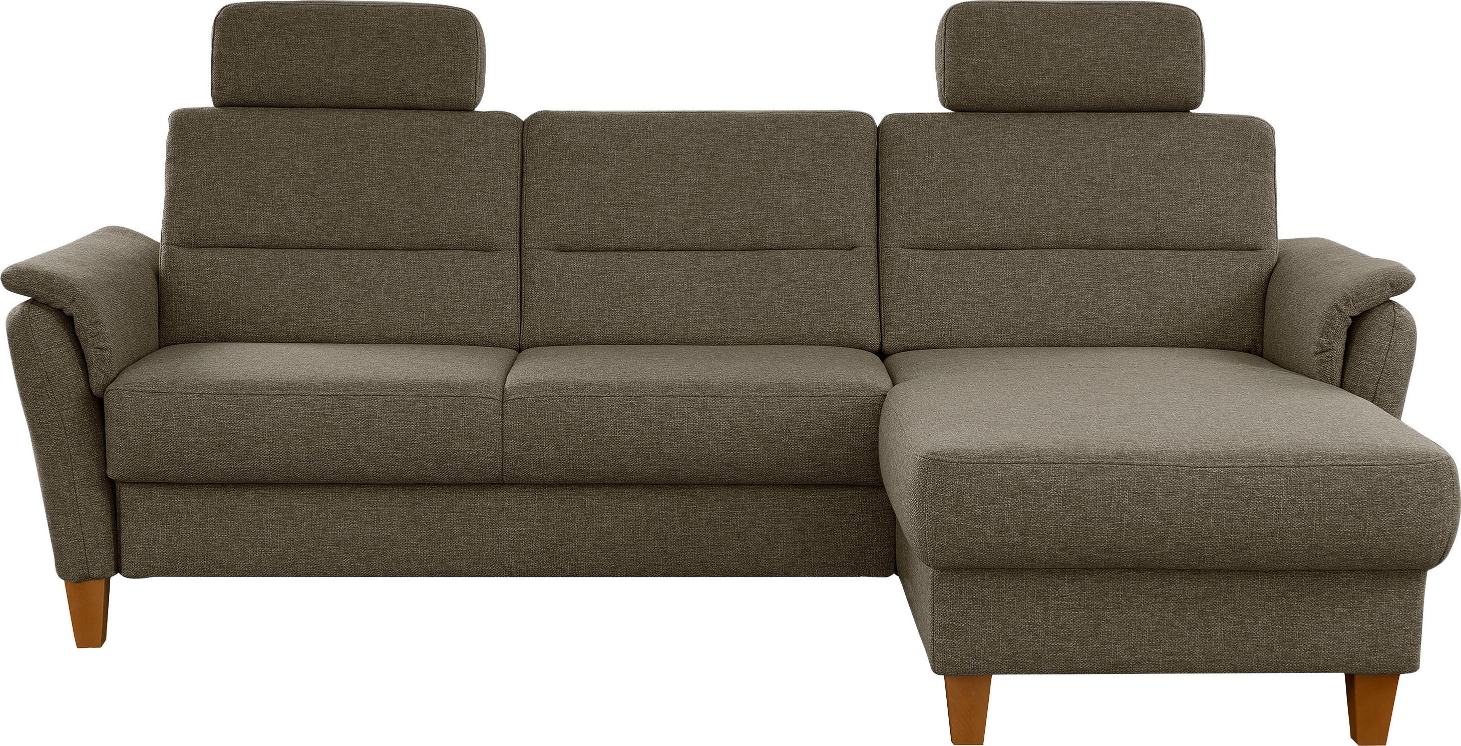 Home affaire Ecksofa "Palmera L-Form, B: 244 cm - OTTO. Verlässliche Qualität." optional Schlaffunktion & Bettkasten, Federkern