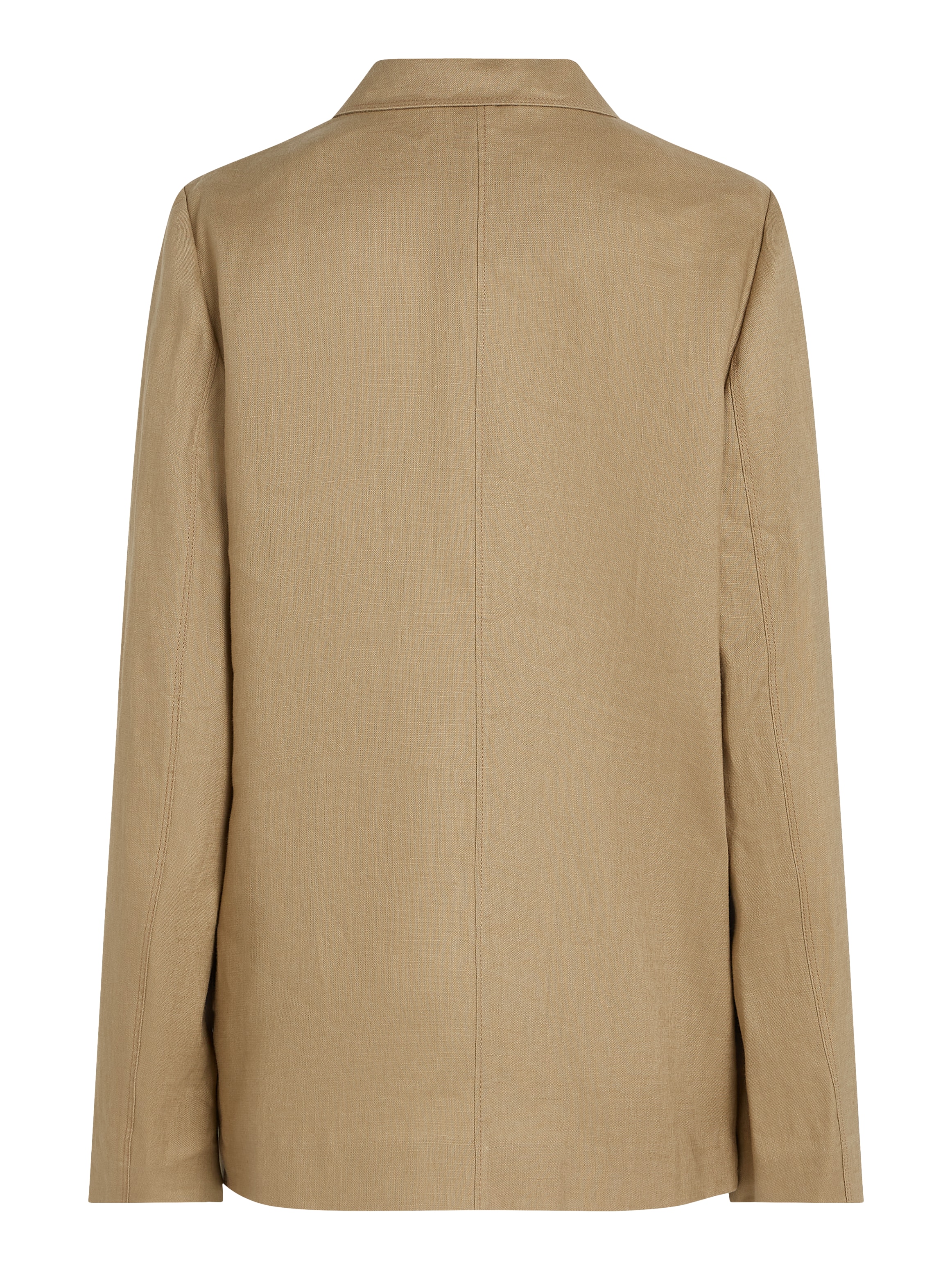 Tommy Hilfiger Kurzblazer »ESS LINEN REGULAR SB BLAZER«, mit Metalllabel,kühlendes Premium Leinen