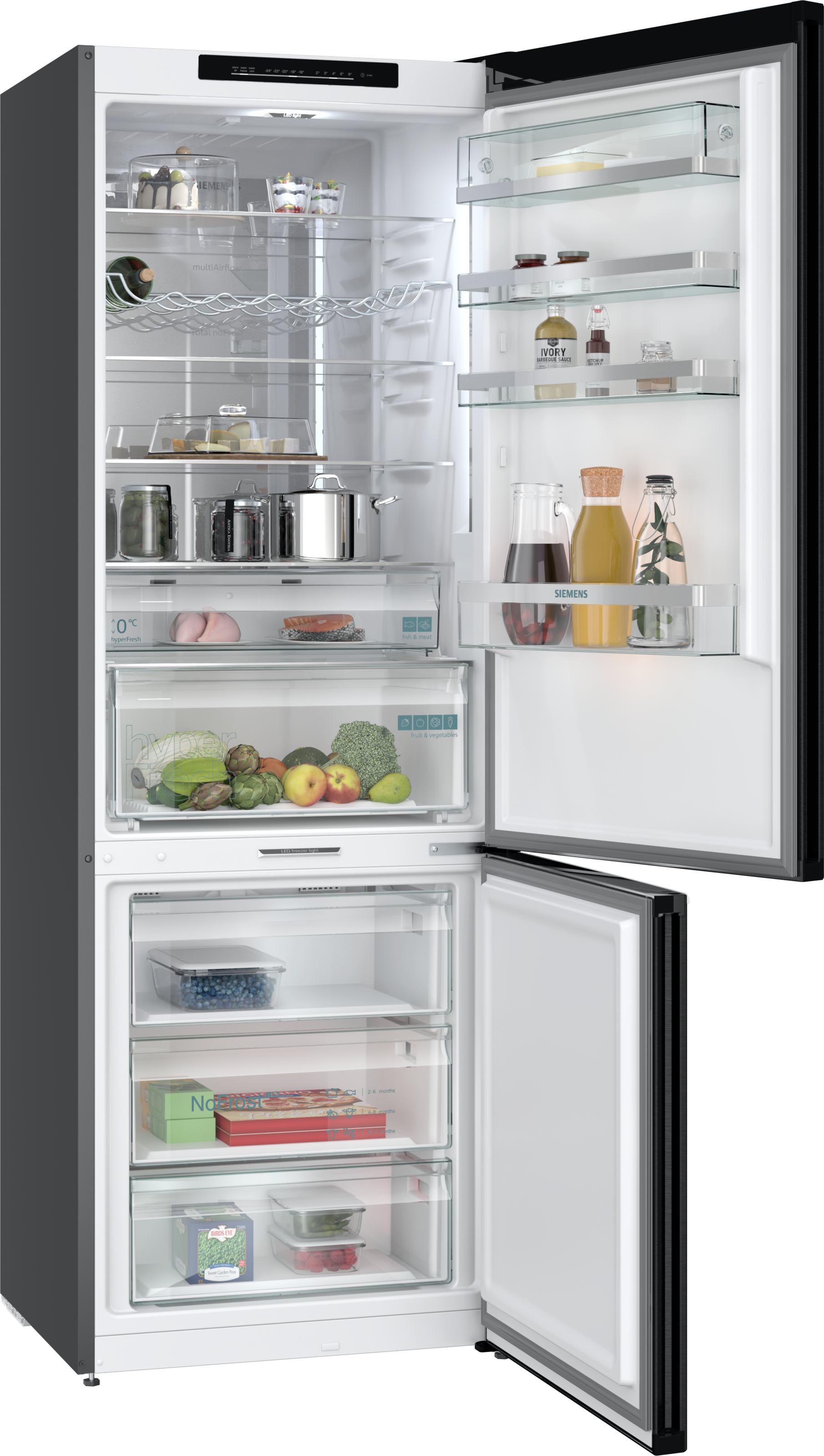 SIEMENS Kühl-/Gefrierkombination iQ500 "KG49N4XAF" 203 cm hoch 70 cm breit günstig online kaufen