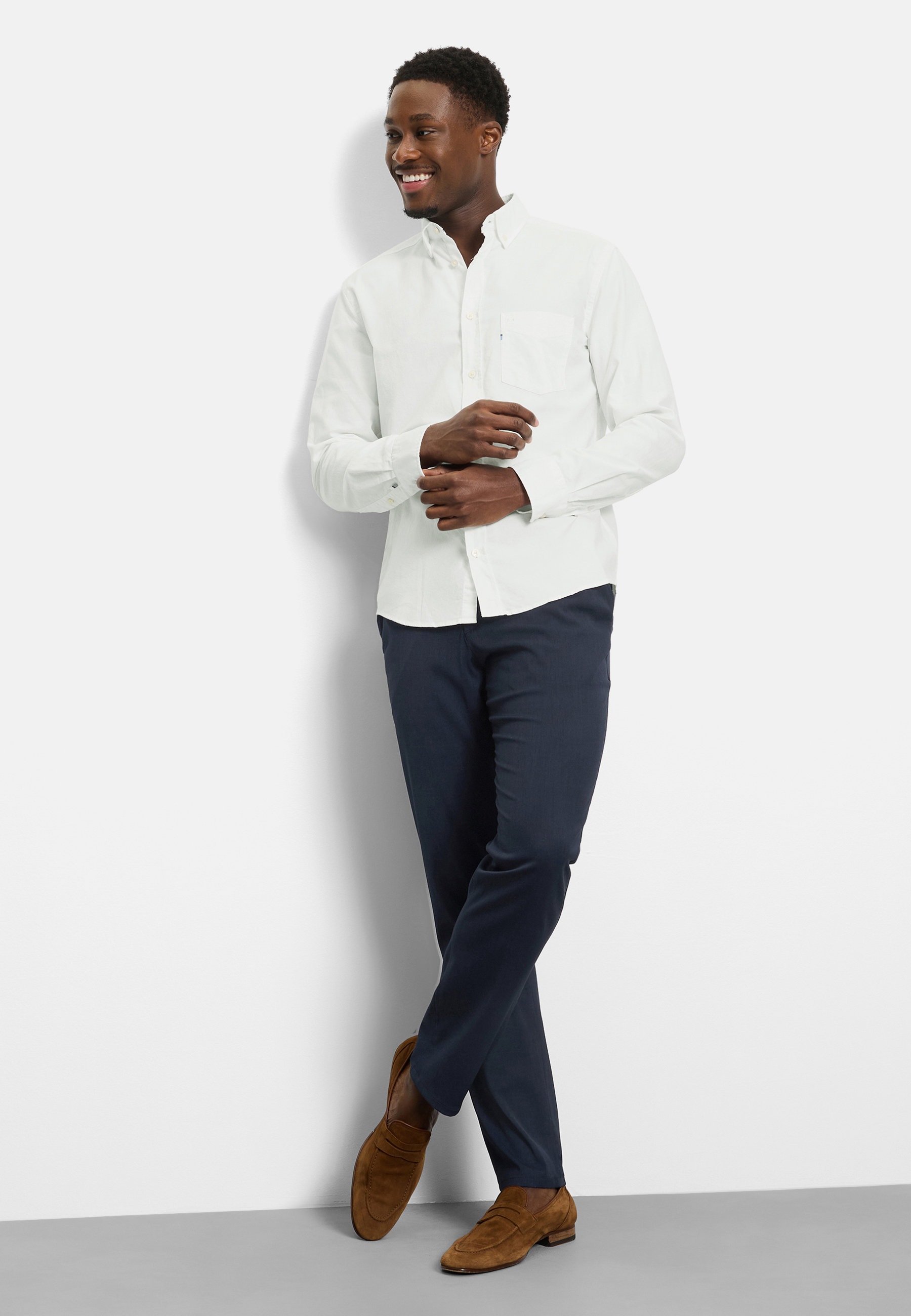 OLYMP Casual Long Sleeve Shirt White XL 5