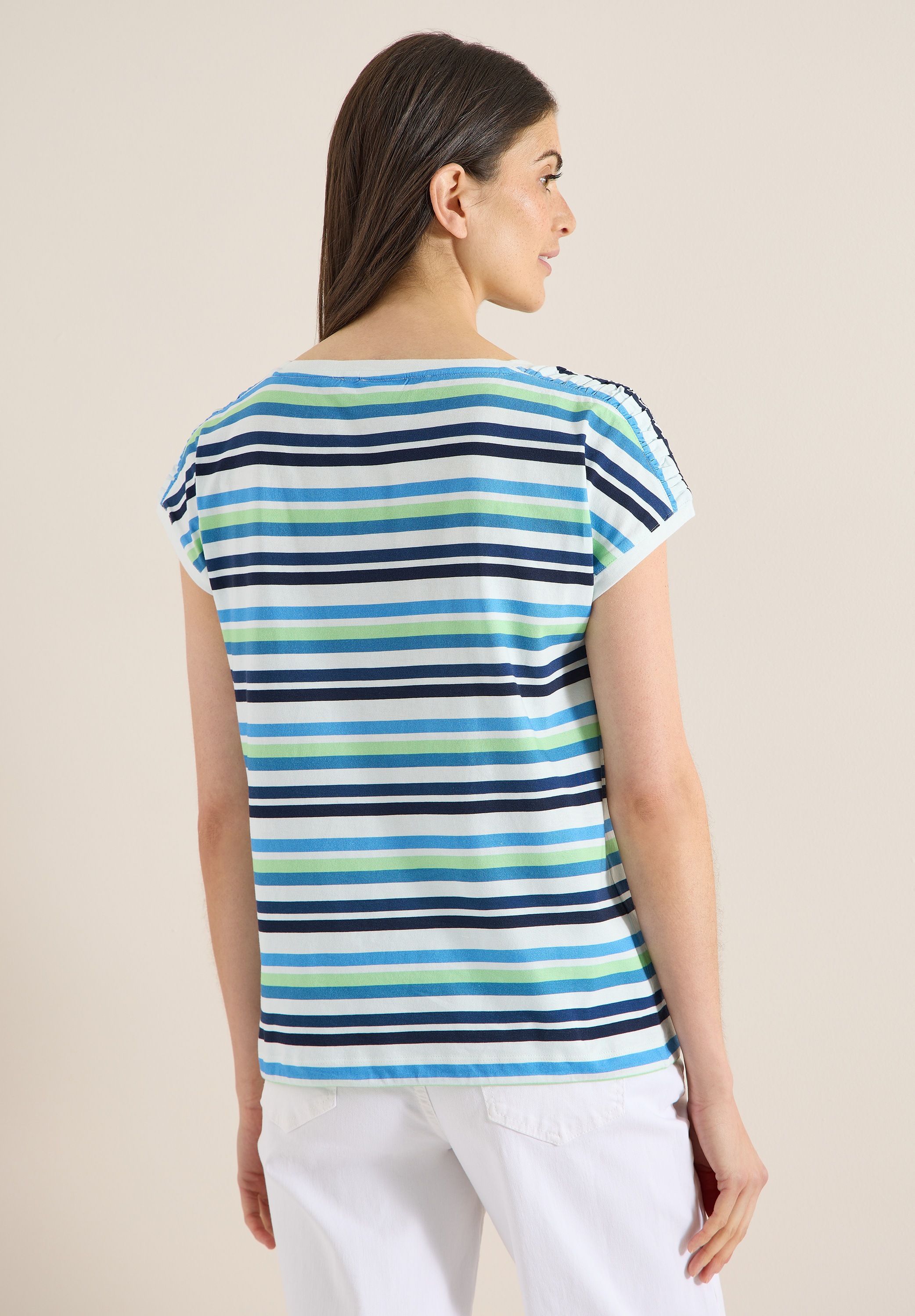 Cecil Rundhalsshirt im Streifendesign günstig online kaufen