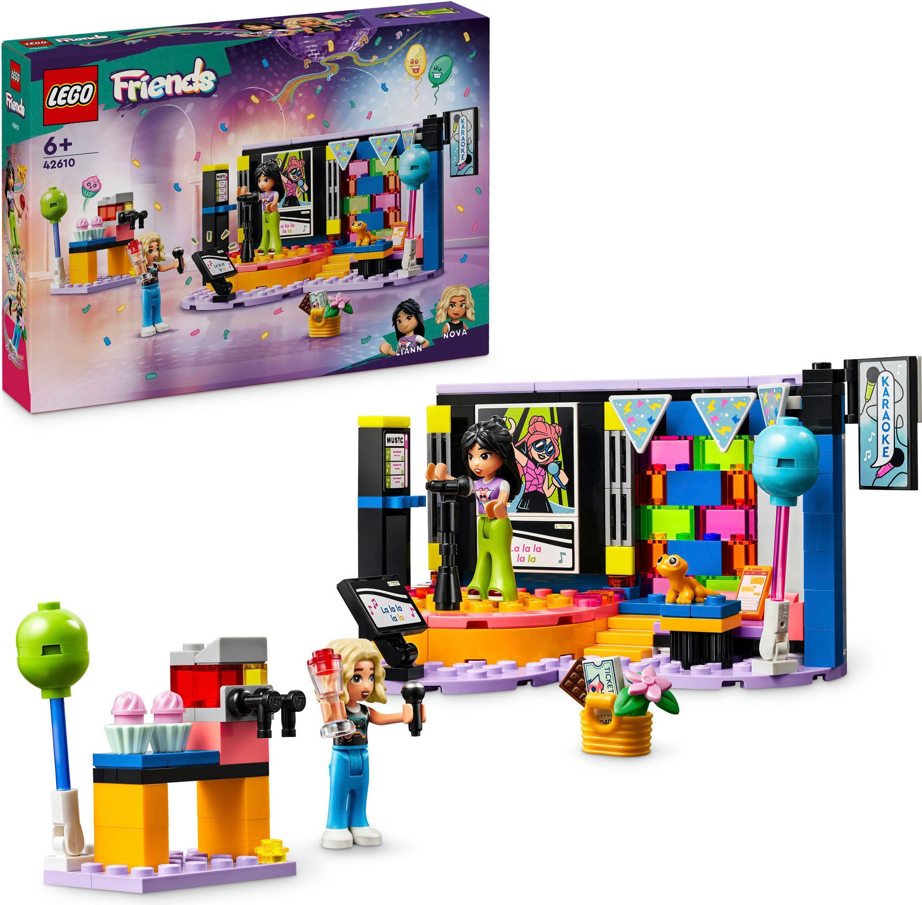 Konstruktionsspielsteine »Karaoke-Party (42610), LEGO Friends«, (196 St.), Made in Europe