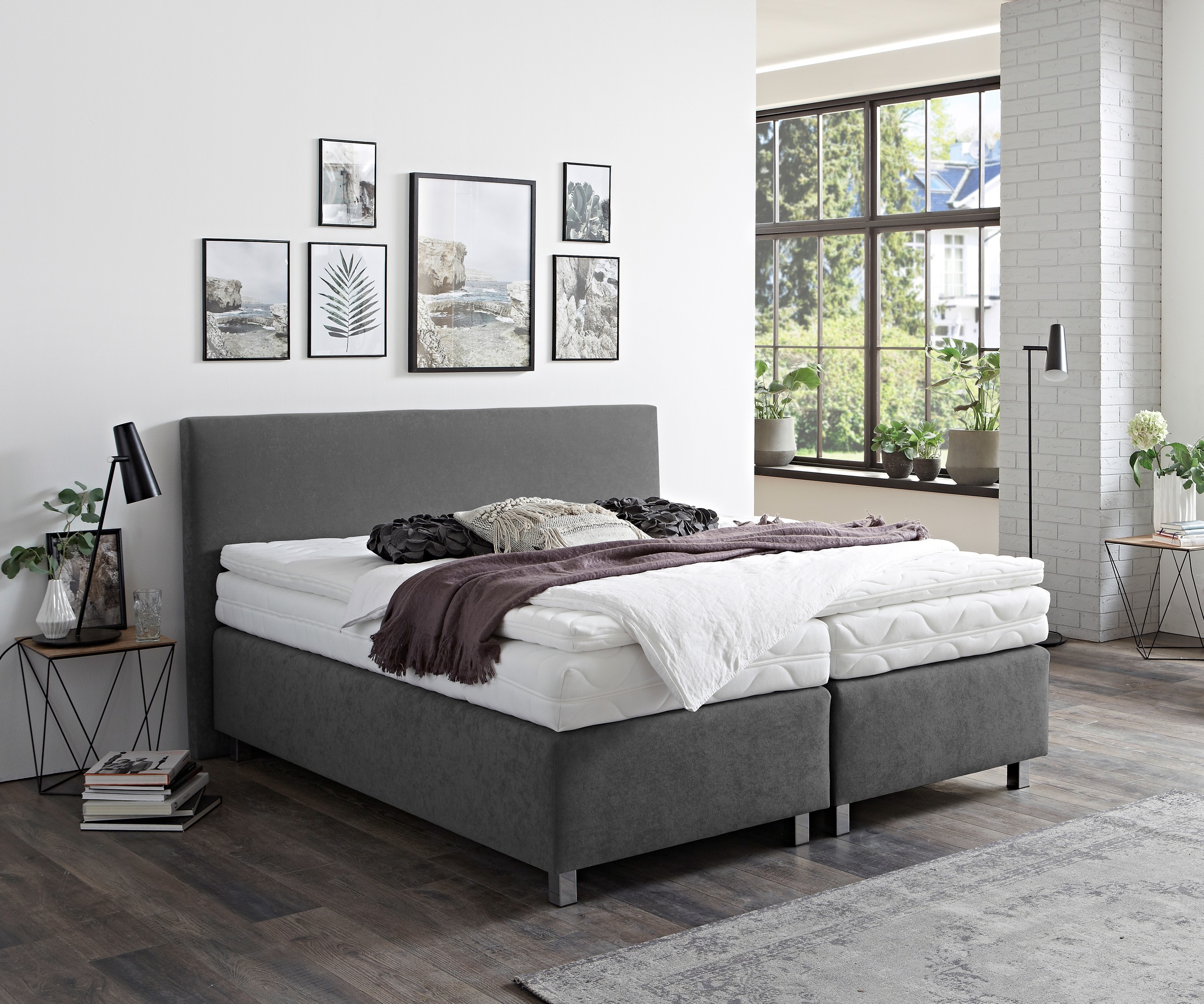 Westfalia Schlafkomfort Boxspringbett "Florenz in den Breiten 160x200, 180x günstig online kaufen