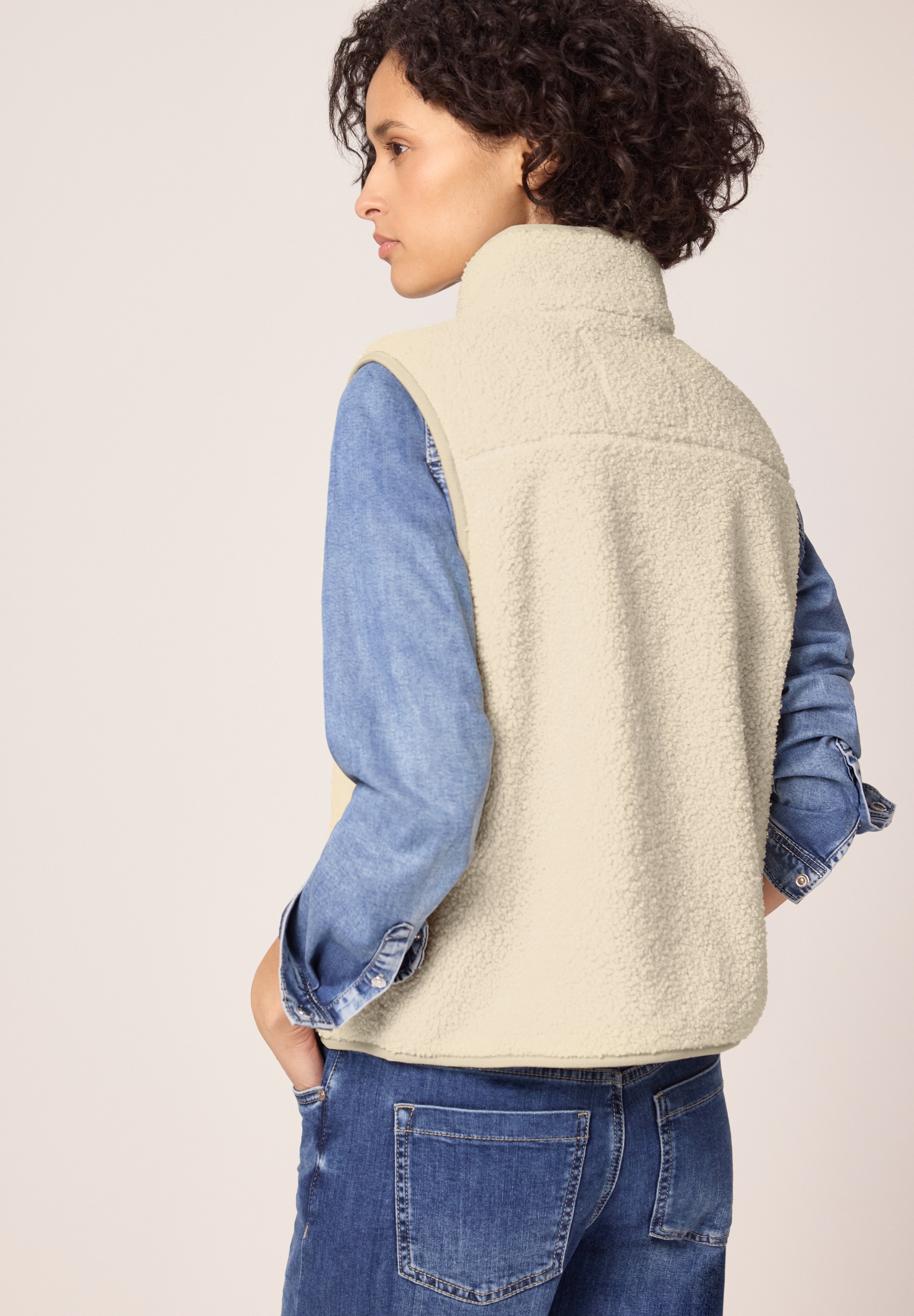 STREET ONE Fellweste mit Stehkragen günstig online kaufen