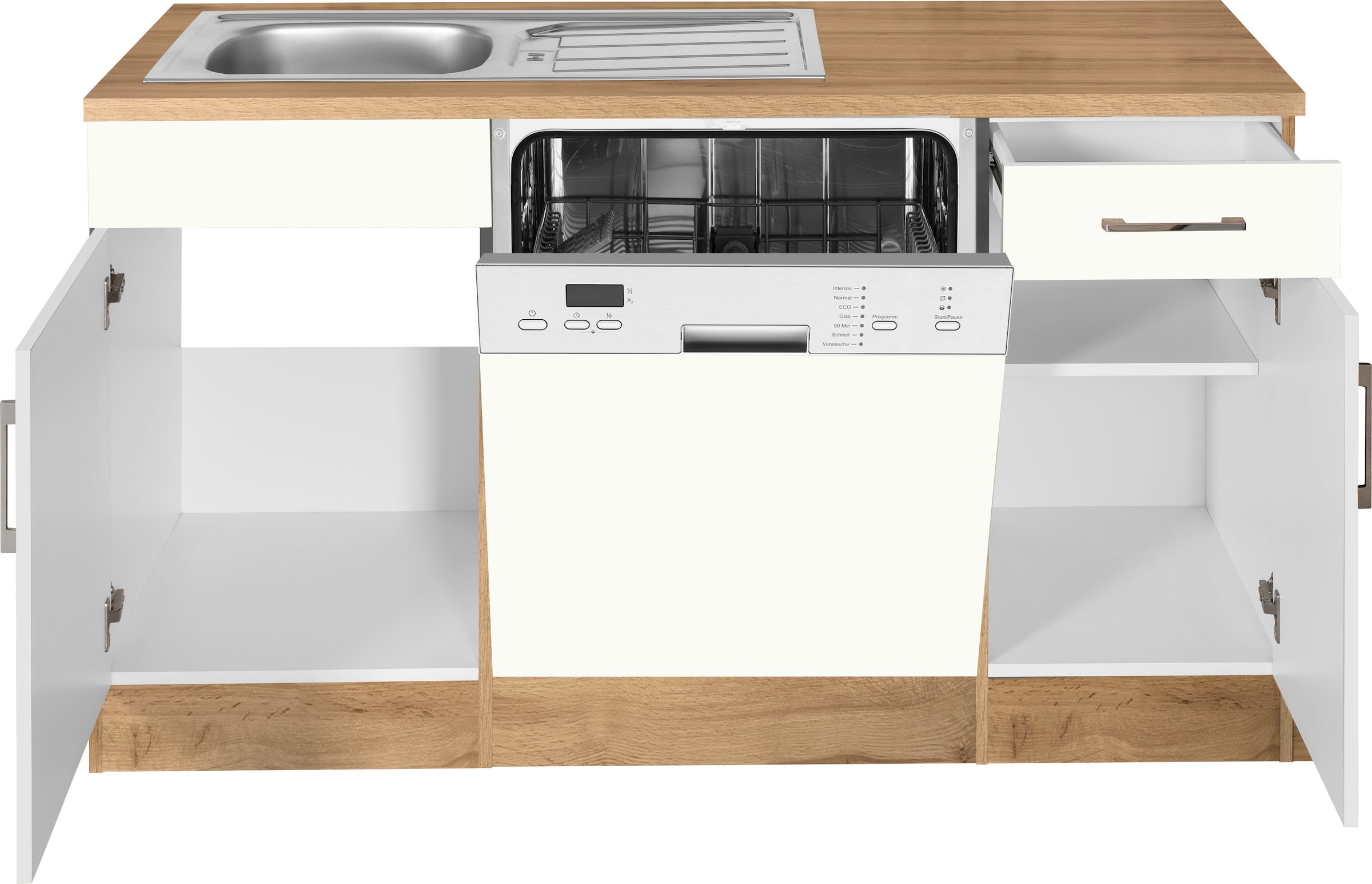 KOCHSTATION Winkelküche »KS-Colmar«, ohne E-Geräte, Stellbreite 210/210 cm