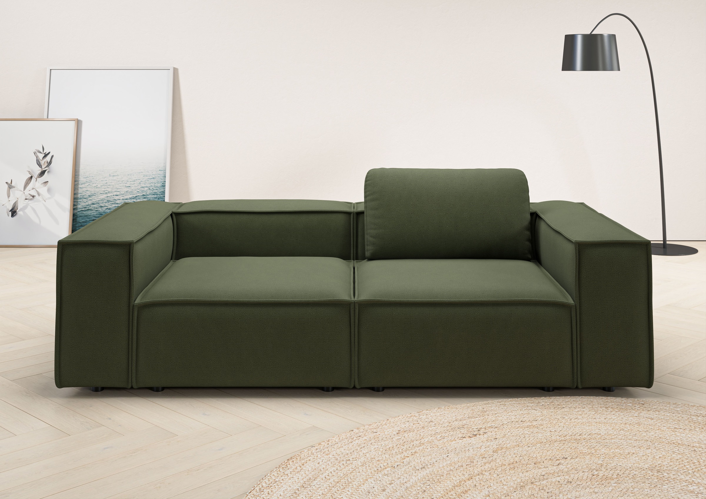 Home affaire 2-Sitzer "Watertown, modernes Sofa 246 cm breit, auch in Feinc günstig online kaufen