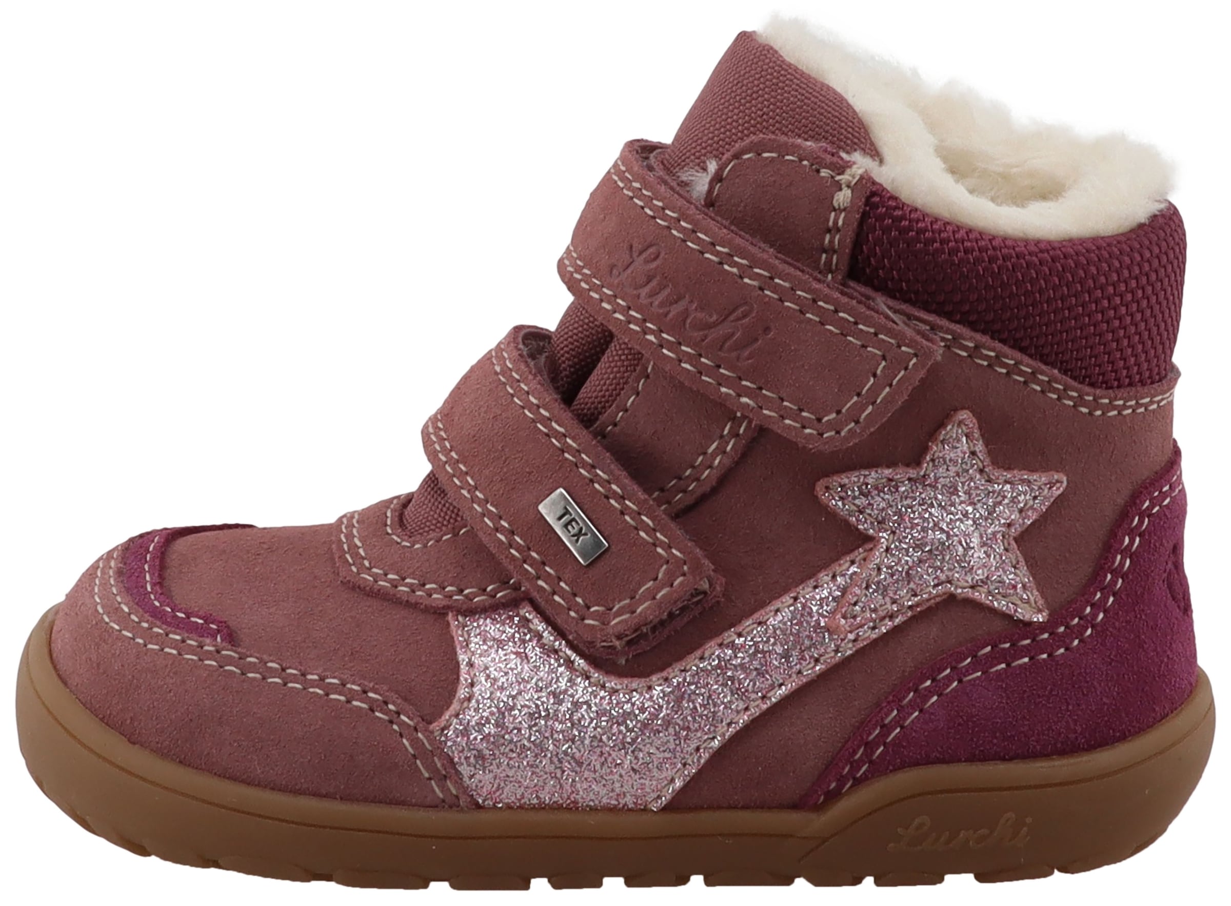 Lurchi Barfußschuh »Jikki Barefoot-TEX«  Winterboots mit Glitzer-Stern, Größenschablone zum Download