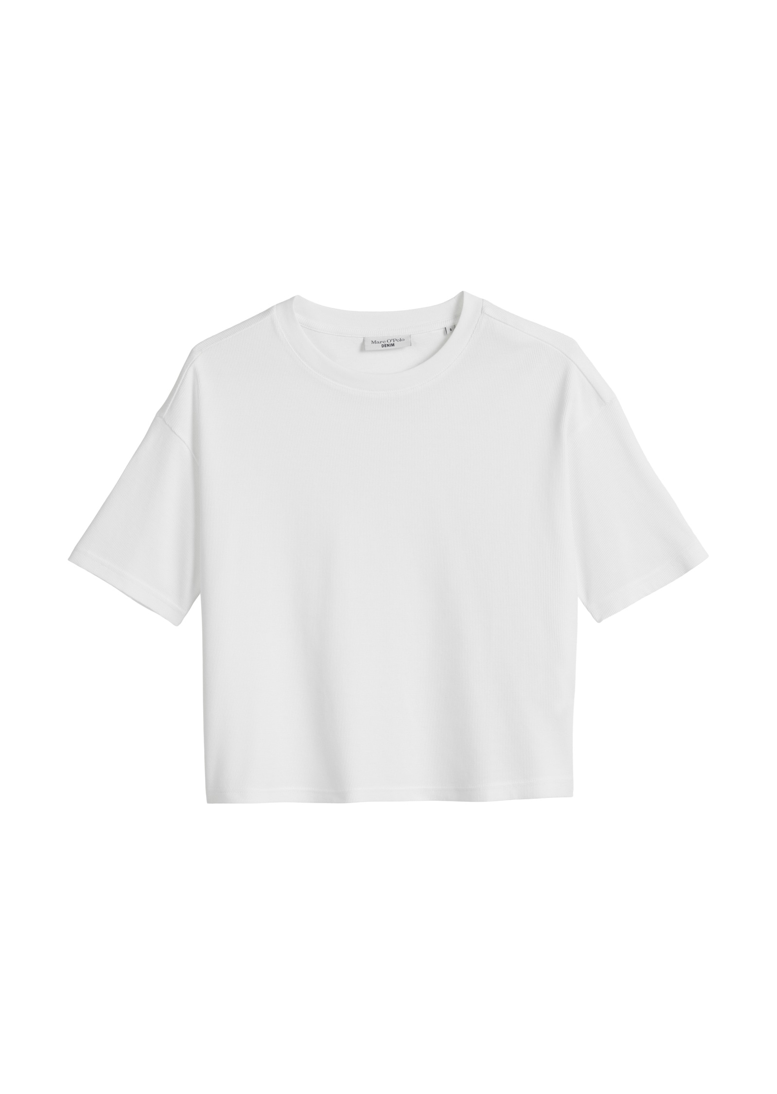 Marc O'Polo DENIM T-Shirt »aus gerippter Bio-Baumwolle«