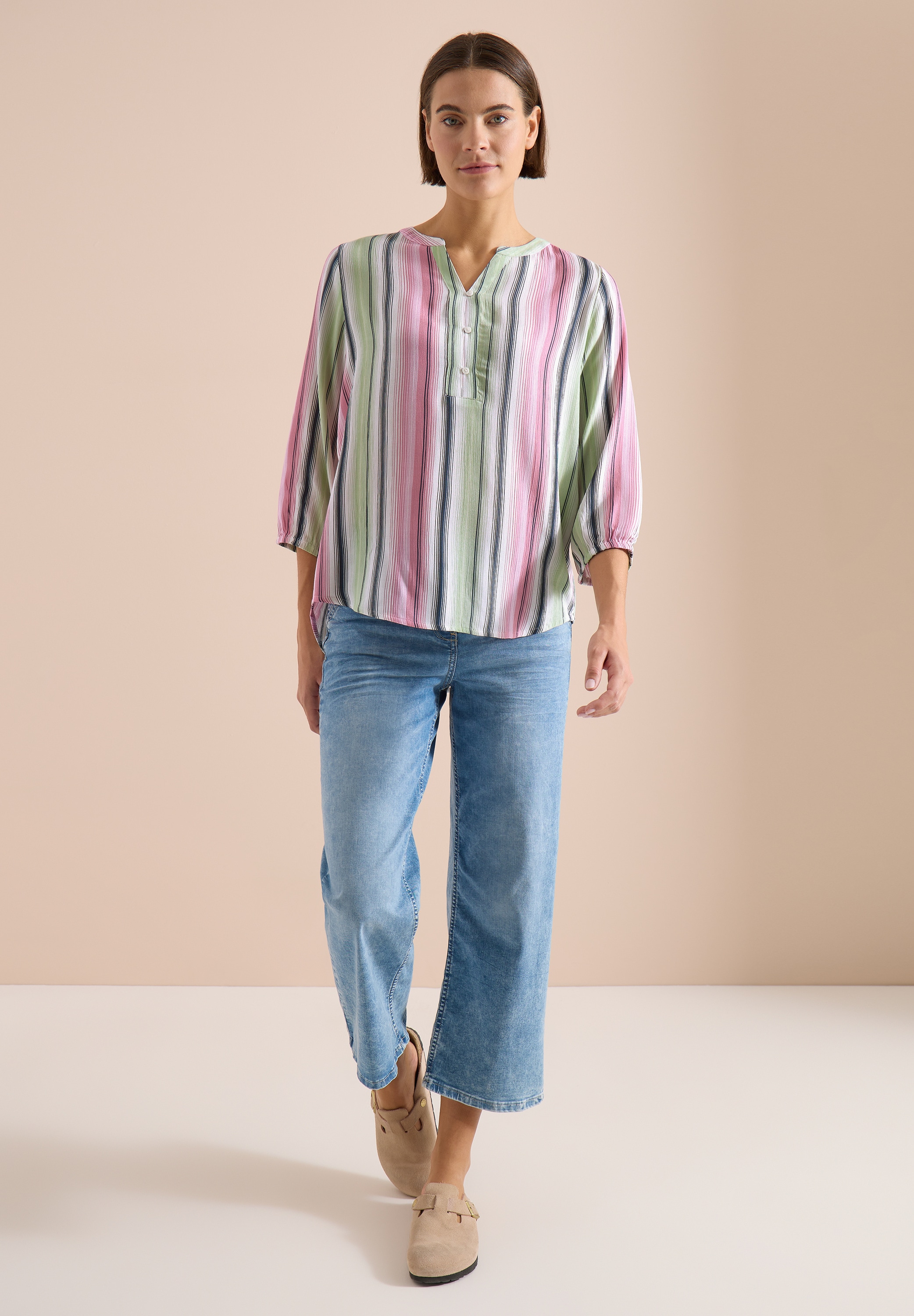 Cecil Klassische Bluse aus softer Viskose